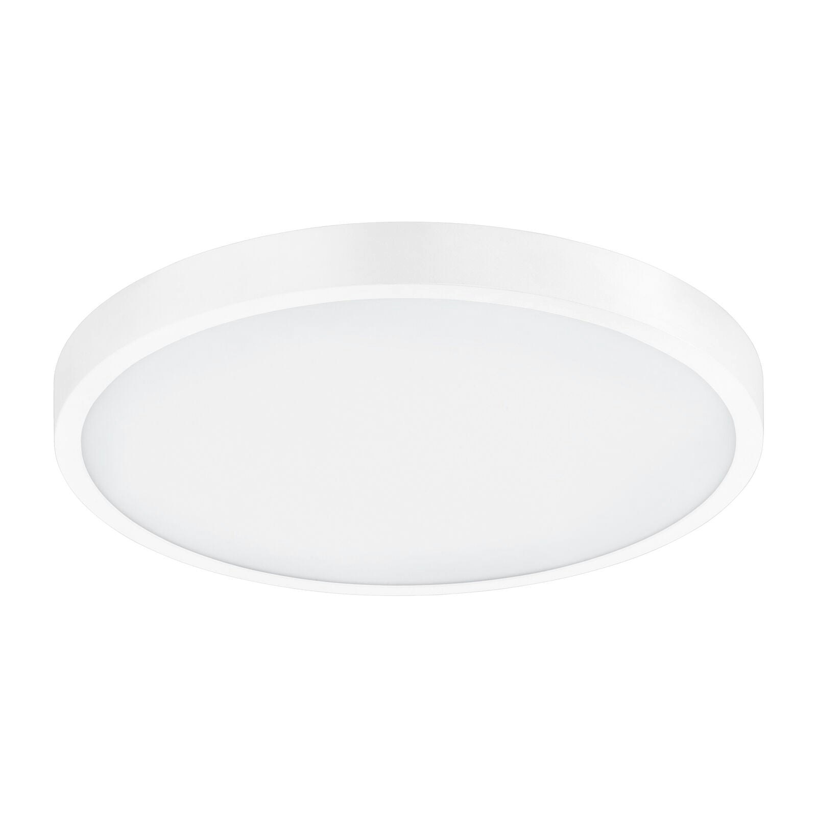 Rackhams Light/White Flush Ceiling Shade Plastic Remote Control Bulb Led 14W Incl Size 3