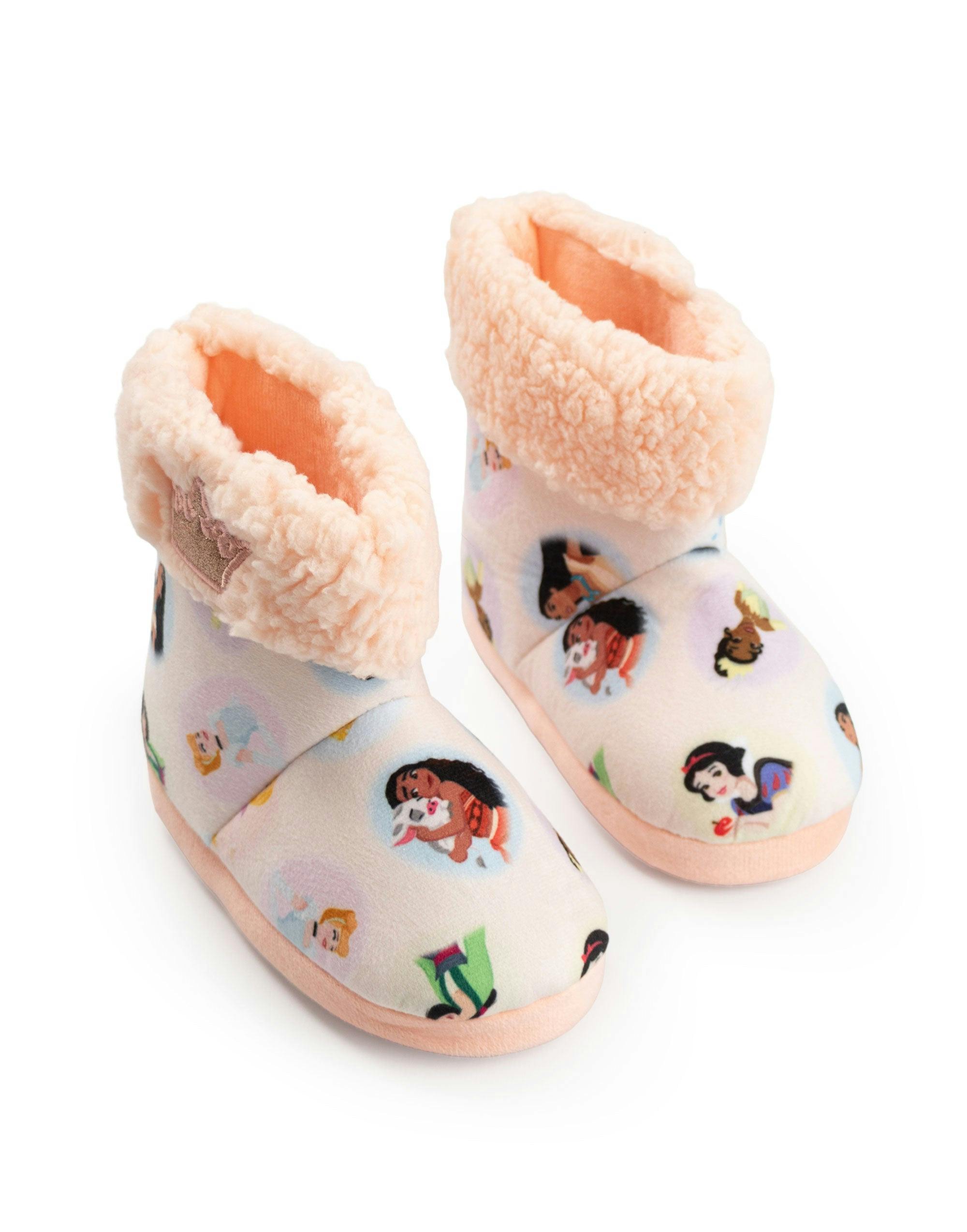Vanilla Underground Girls Pink Disney Princesses Slipper Boots - 10 Uk Child