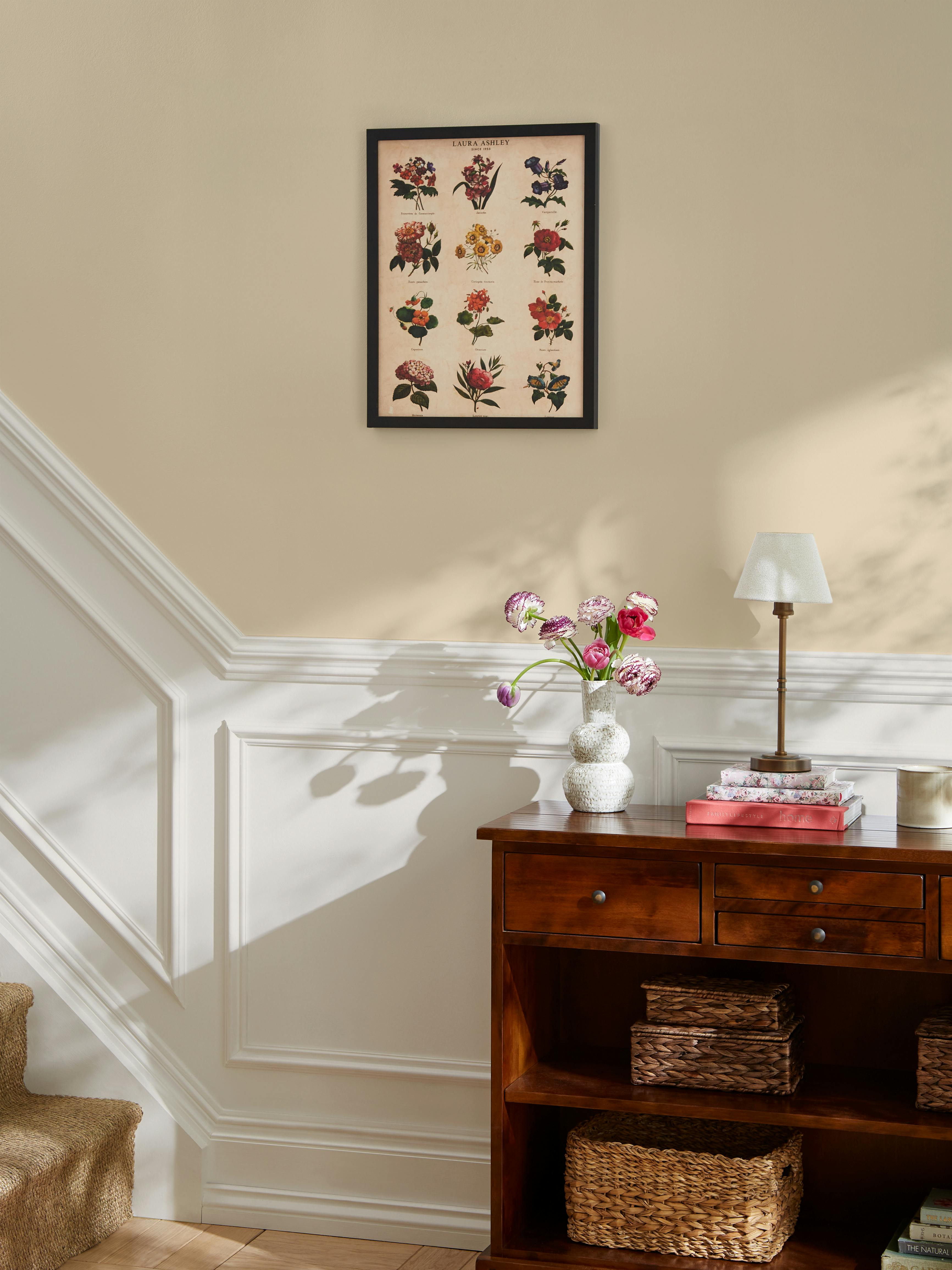 Laura Ashley Black Botanical Flowers Print In A Frame - 50X70