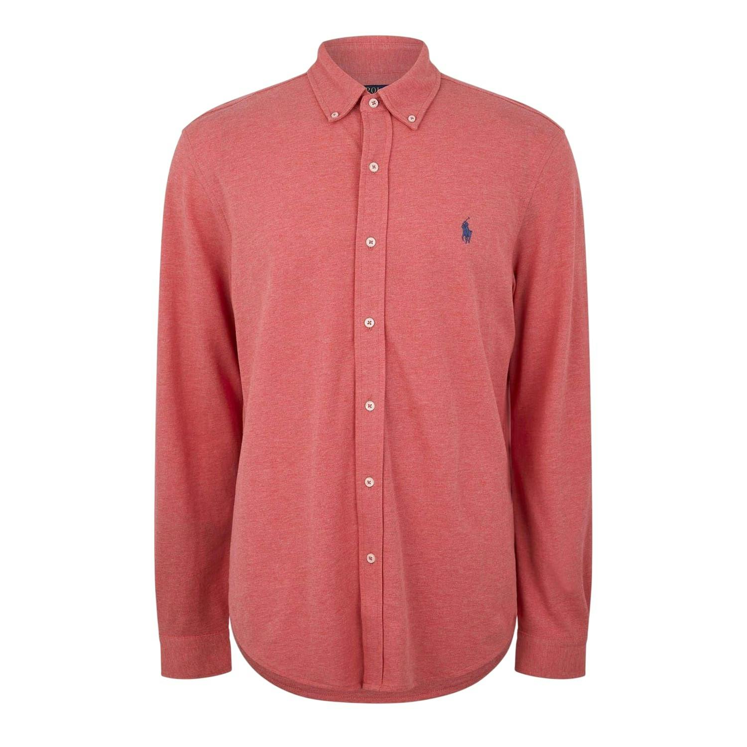 Ralph Lauren Men's Premium Cotton Button-Down Shirt - Heather Rose - Xl - Heather Rose - 100% Cotton
