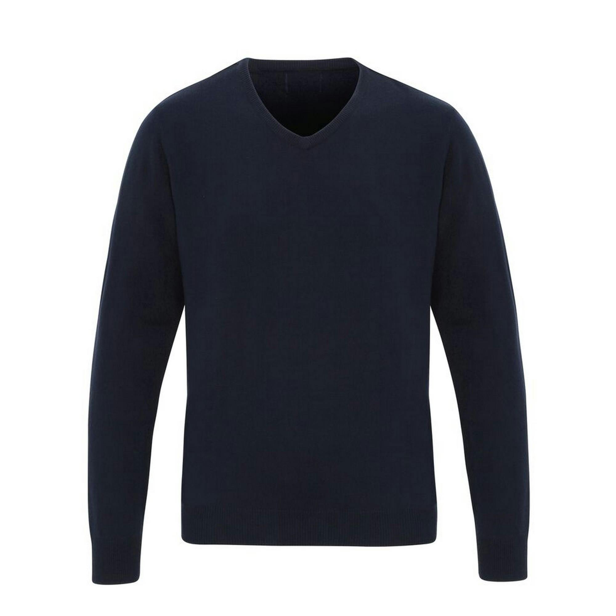 Premier Mens Essential Acrylic V-Neck Sweater (Navy) - Size Medium - Image 3