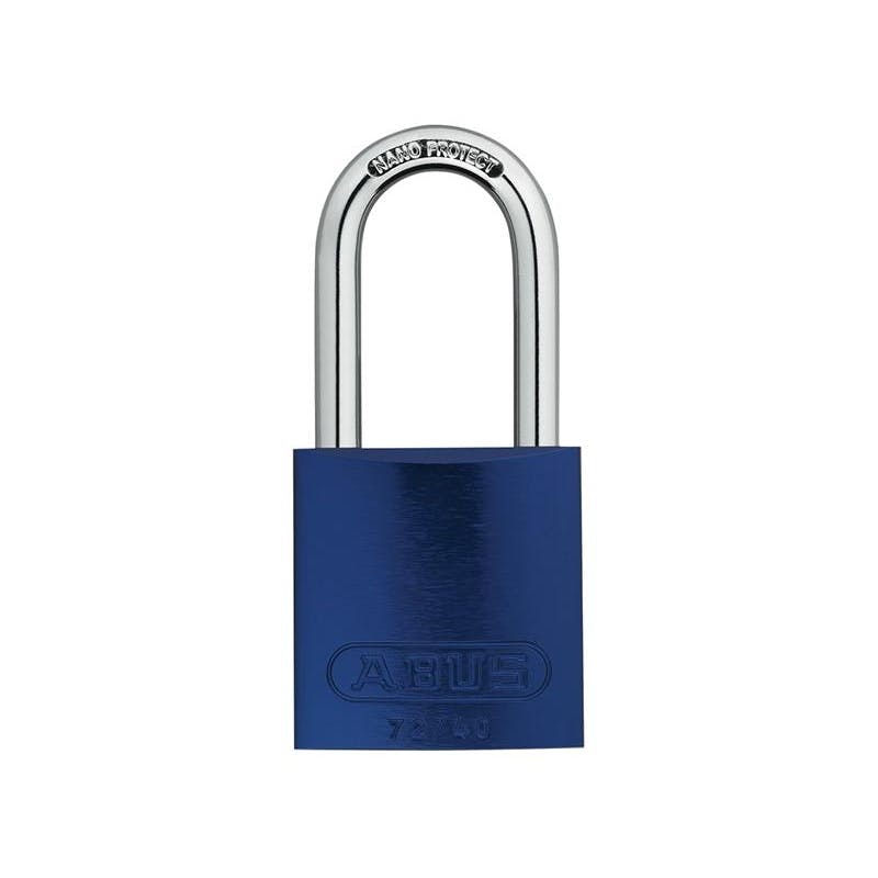 Abus Mechanical Blue 72 Series Aluminium Padlock - 40Mm Long Shackle 40Mm Keyed Alike Tt60121