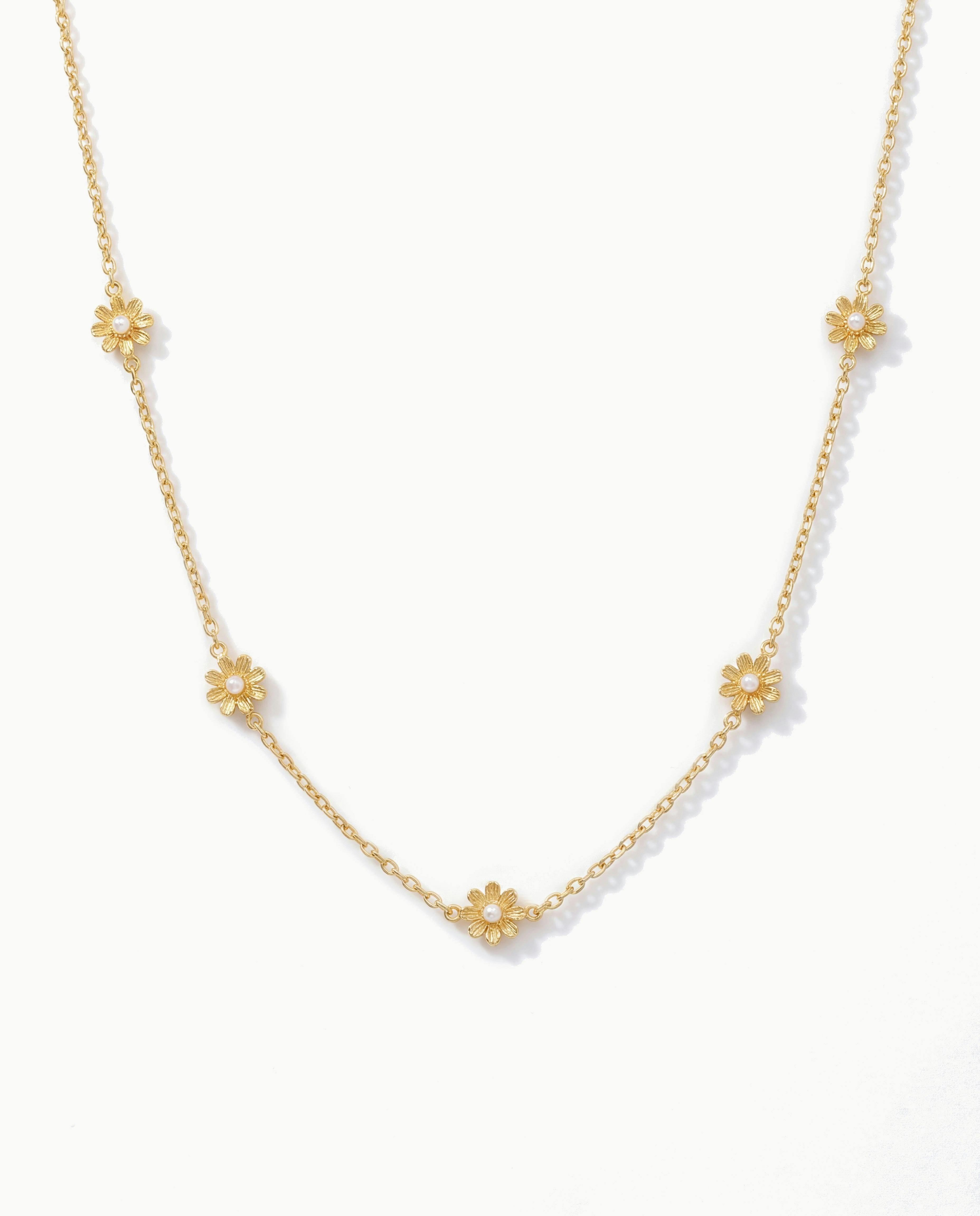Elk & Bloom Gold 14K Flower Choker Necklace - No Thank You