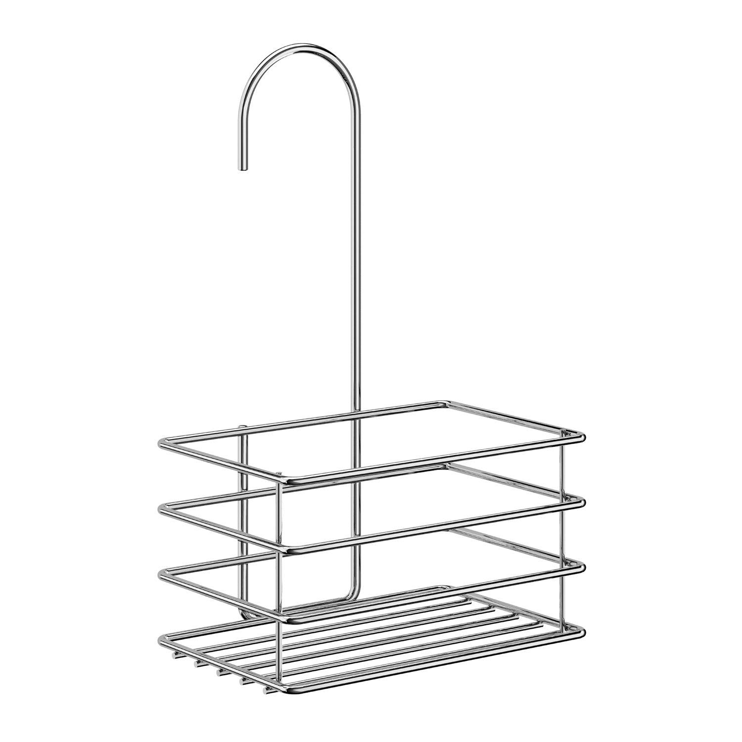 Rackhams Polished Chrome Stainless Steel Shower Basket For Shower Mixer