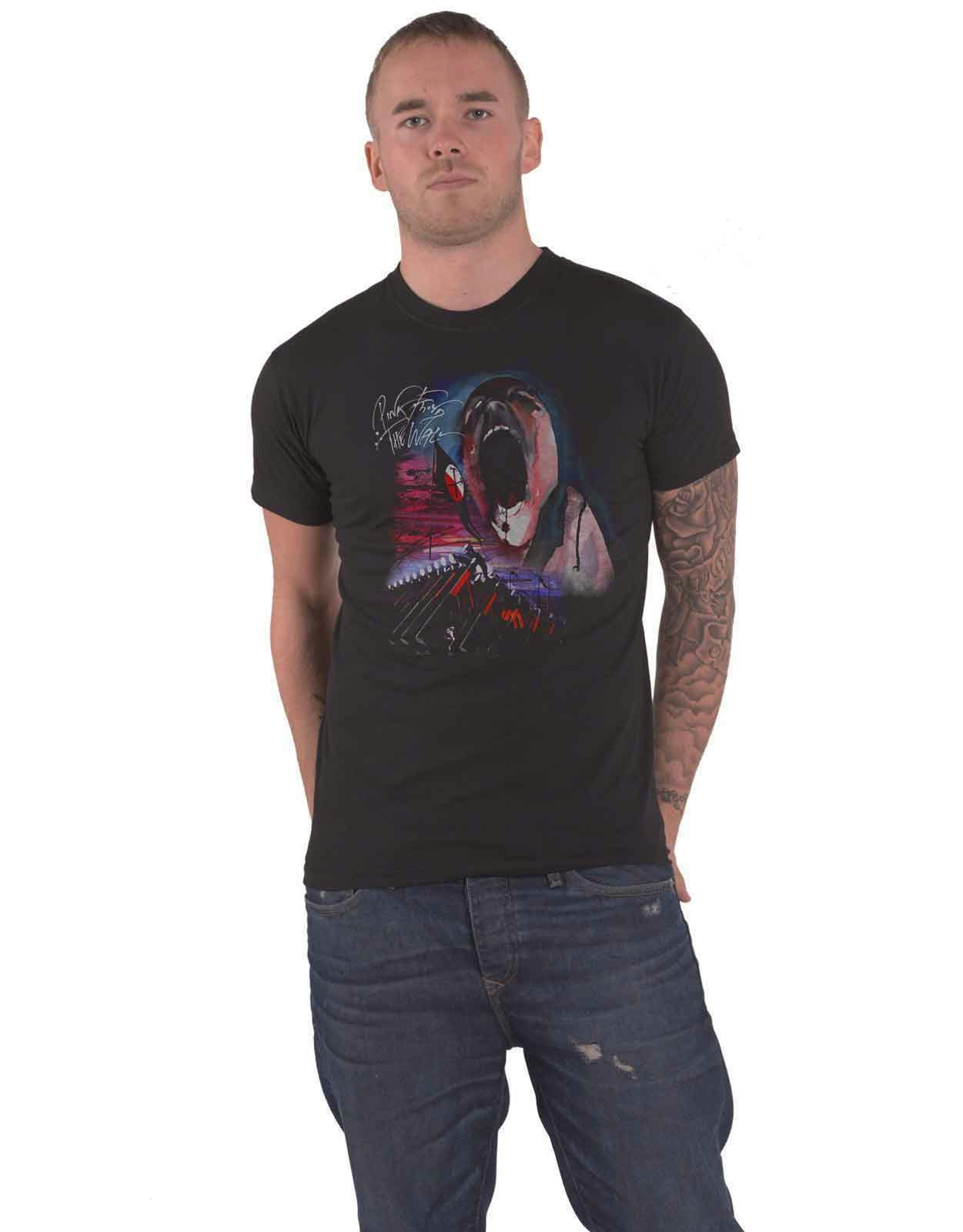 Paradiso Clothing Unisex Pink Floyd The Wall Scream And Hammers T Shirt - S