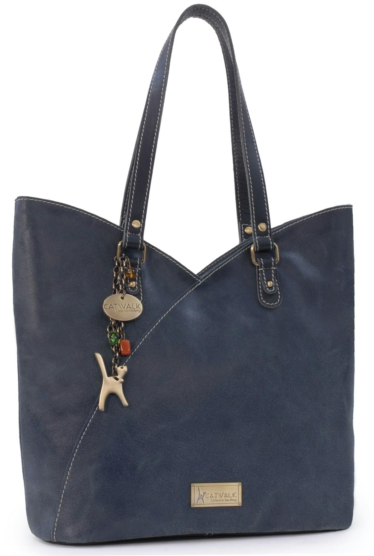Catwalk Collection Handbags Blue Abigail - Shoulder Bag