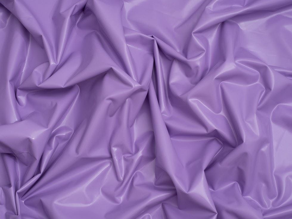 Minerva Lilac Core Range Glossy Pvc Vinyl Fabric - Plain Design Dressmaking Fabric, 138 Cm / 55" Wide - Per Metre
