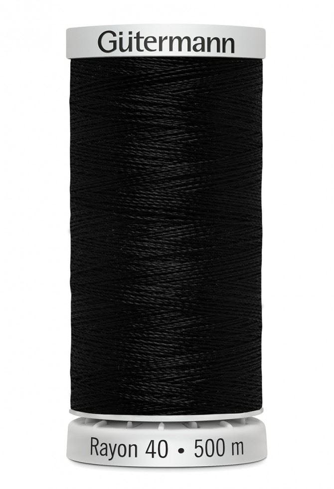 Gutermann No 40 Sulky Rayon Embroidery Thread 500M Rayon Thread Suitable For Embroidery - 1005 - 500 Metres