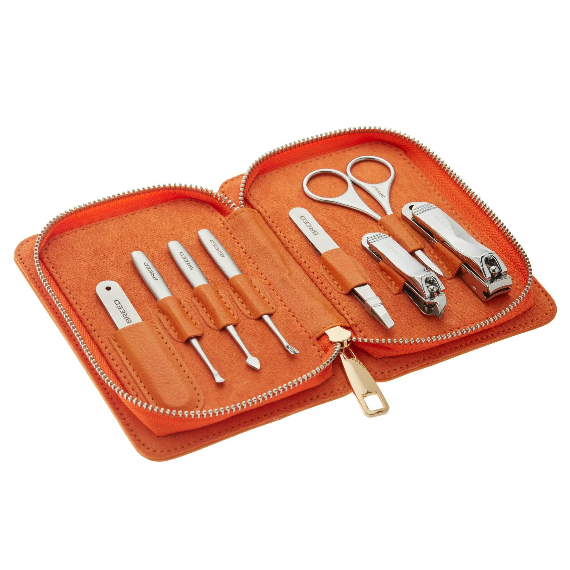 Breed Orange Katana 8 Piece Surgical Steel Groom Kit