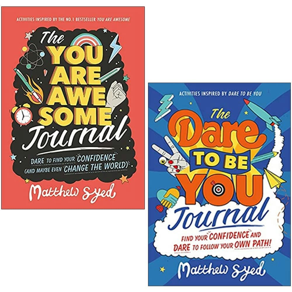 Wren & Rook Boys You Are Awesome Journal 2 Books Collection Set By Matthew Syed (The You Are Awesome Journal & The Dare To Be You Journal)