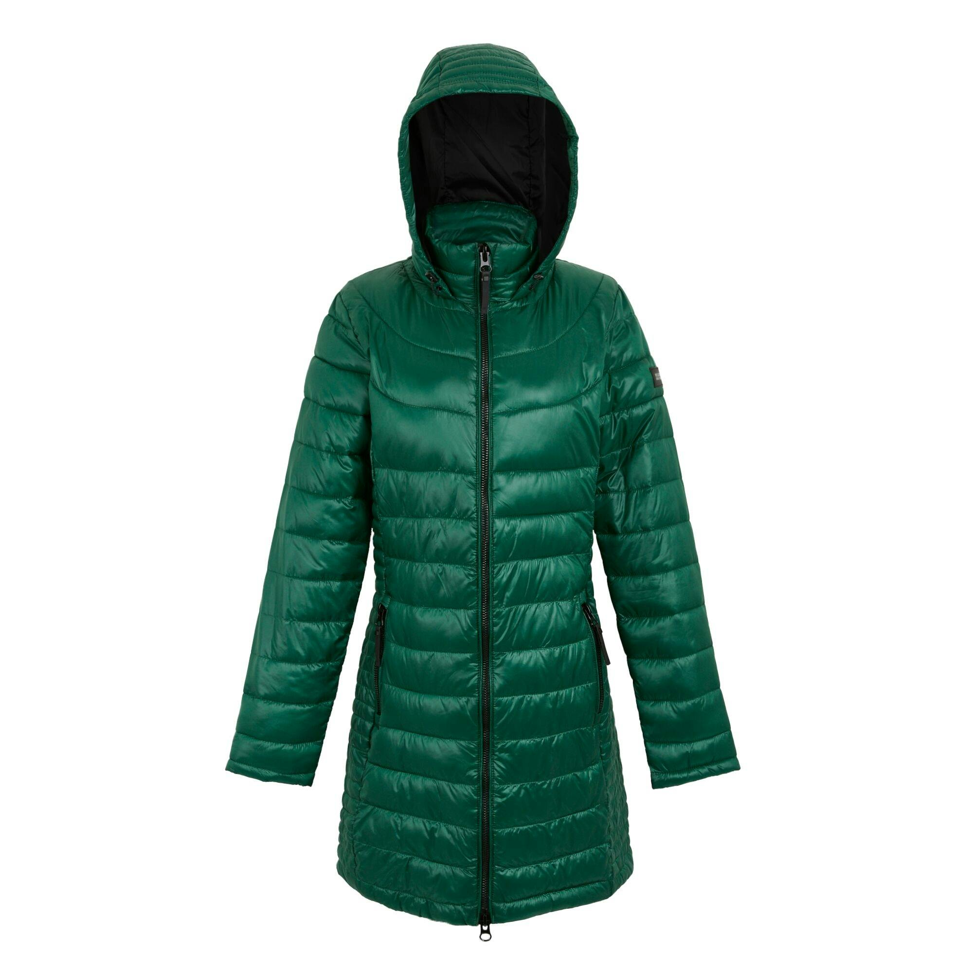 Regatta Women's Andel Iv Quilted Baffled Jacket - Rainforest - Rainforest - 12 Uk - 100% Polyester