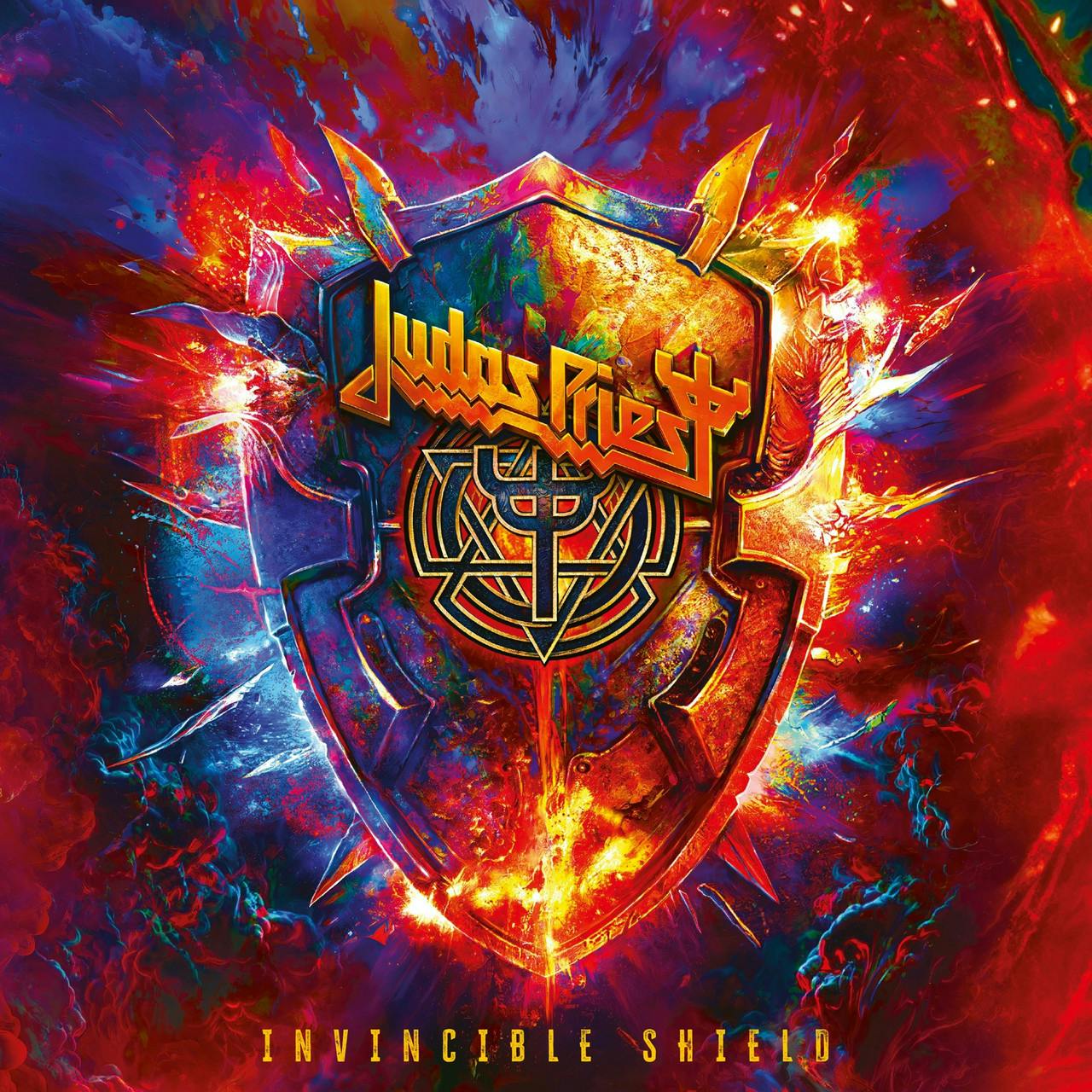 Eyesore Merch Red Judas Priest 'Invincible Shield' 2Lp Vinyl
