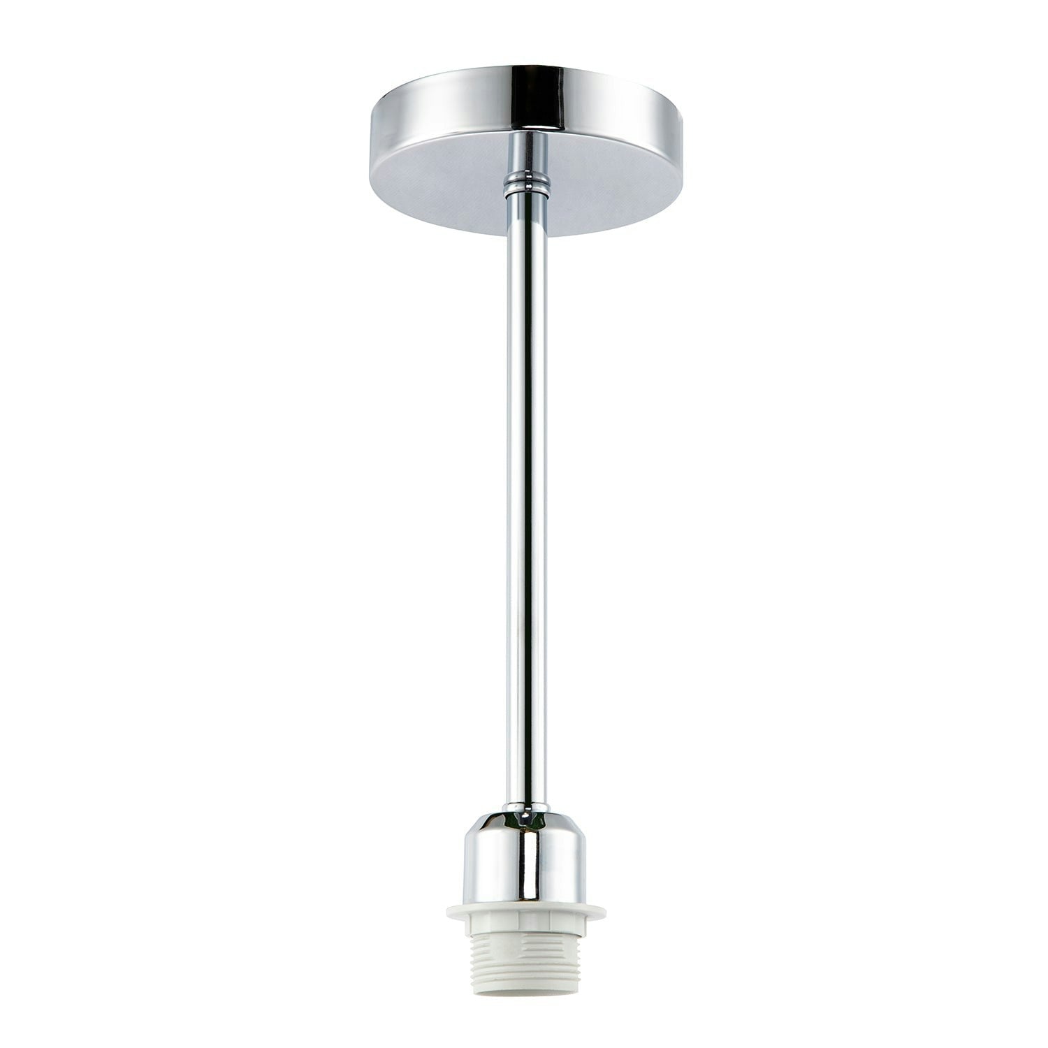 Happy Homewares Light Classic Polished Chrome Ceiling Fixture To Showcase Lamp Shades