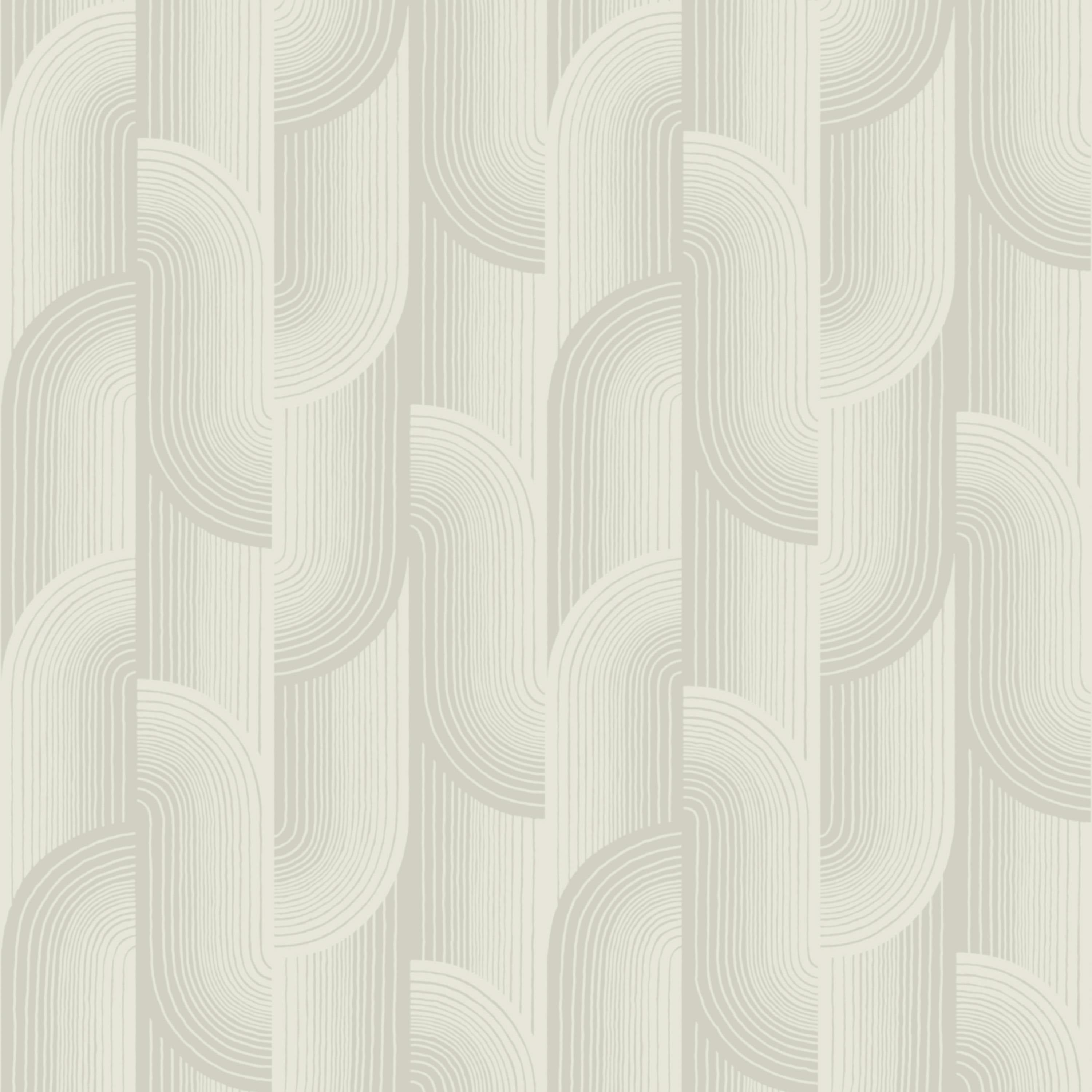 Rackhams Grey Boutique Romaine Art Deco Luxury Weight Embossed Wallpaper,