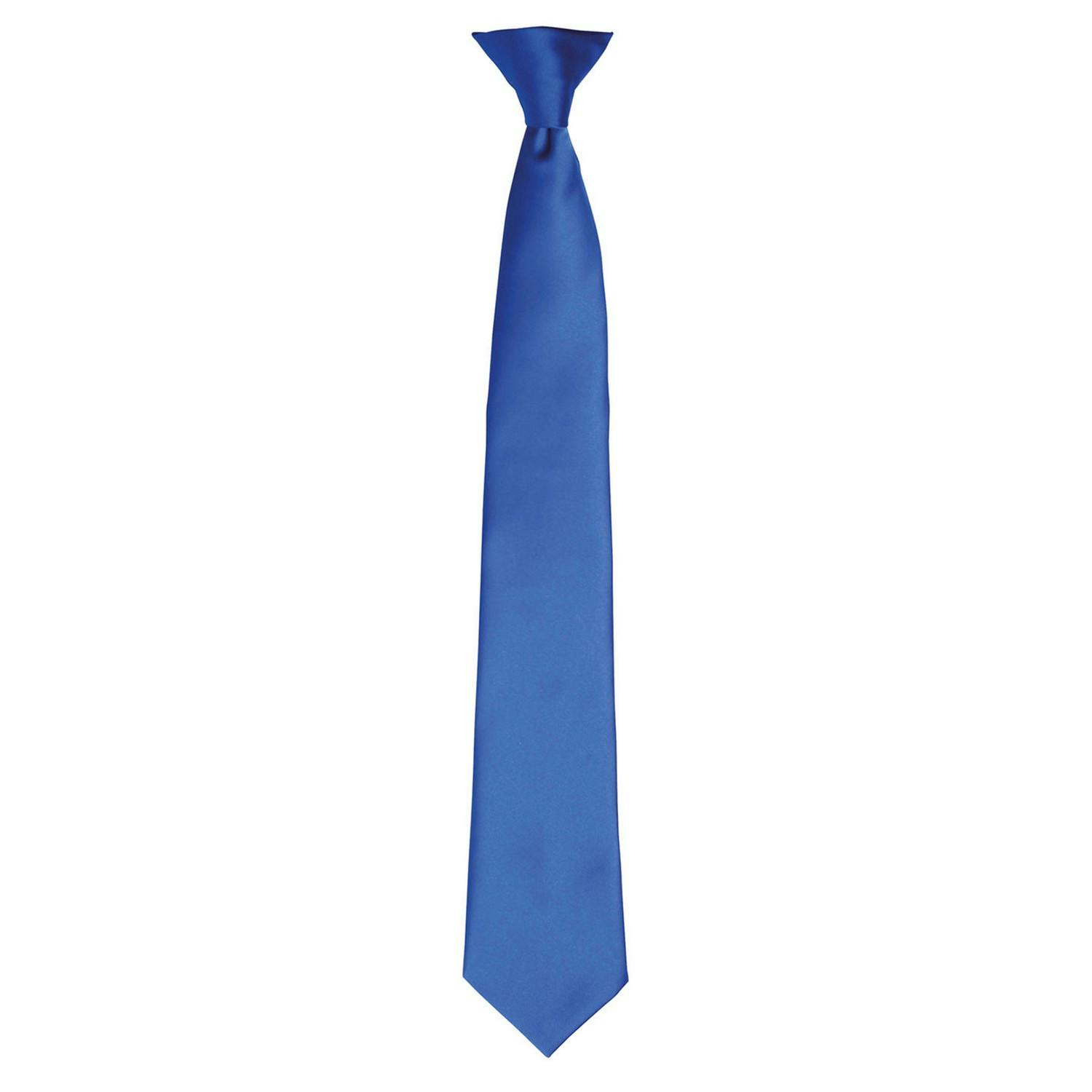 Premier Unisex Adult Satin Tie (Royal Blue) - One Size - Image 3