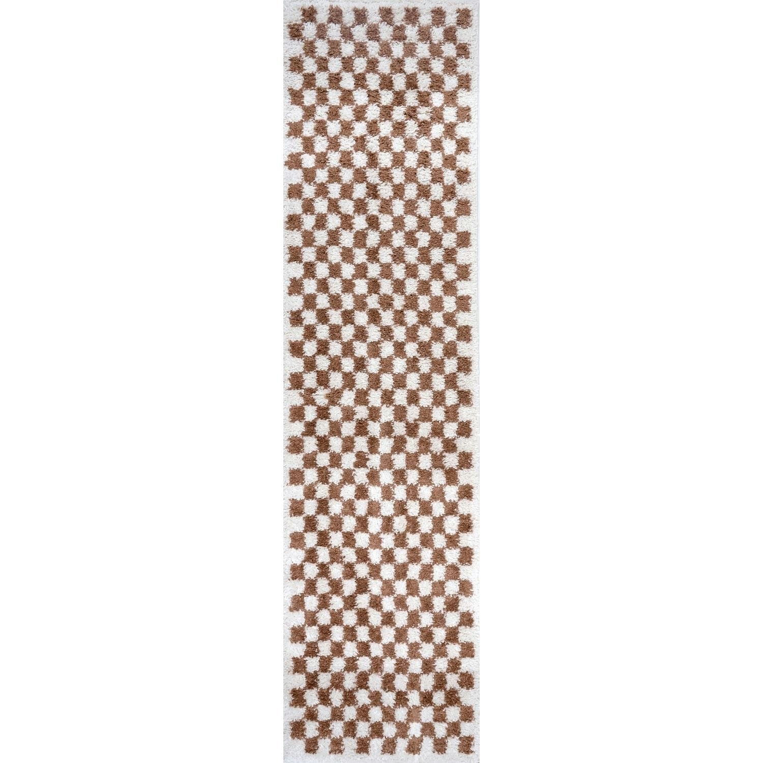 The Rugs Moodi Shaggy Terra Pixelate Rug - 80X300 Cm