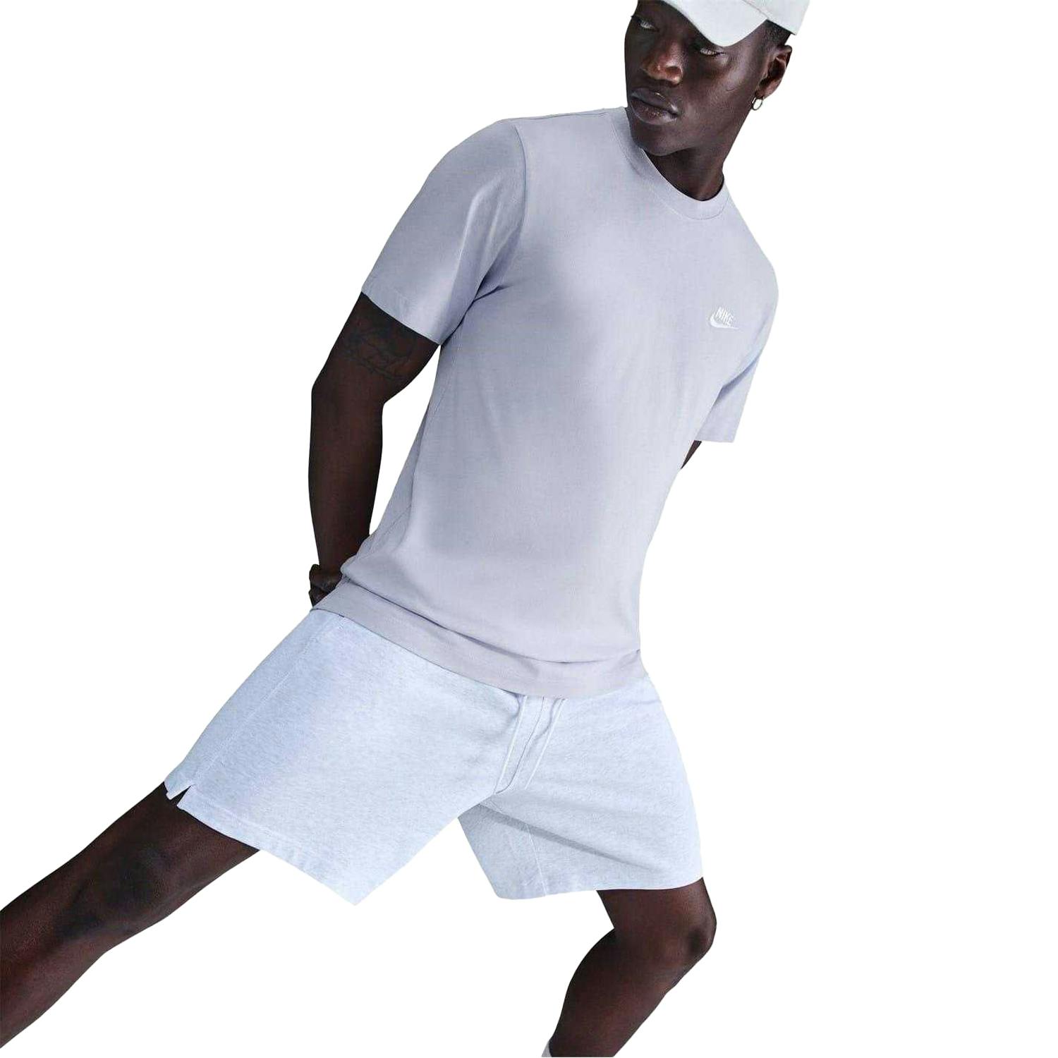 Nike Men's White Club T-Shirt - Ghost/ - Xs - Ghost/ - 100% Cotton