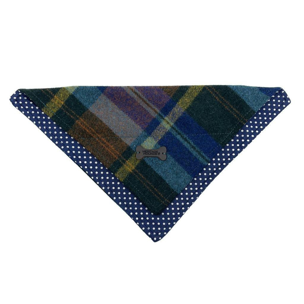 Heritage Traditions Blue Heritage Hounds Tartan Dog Bandana - Check