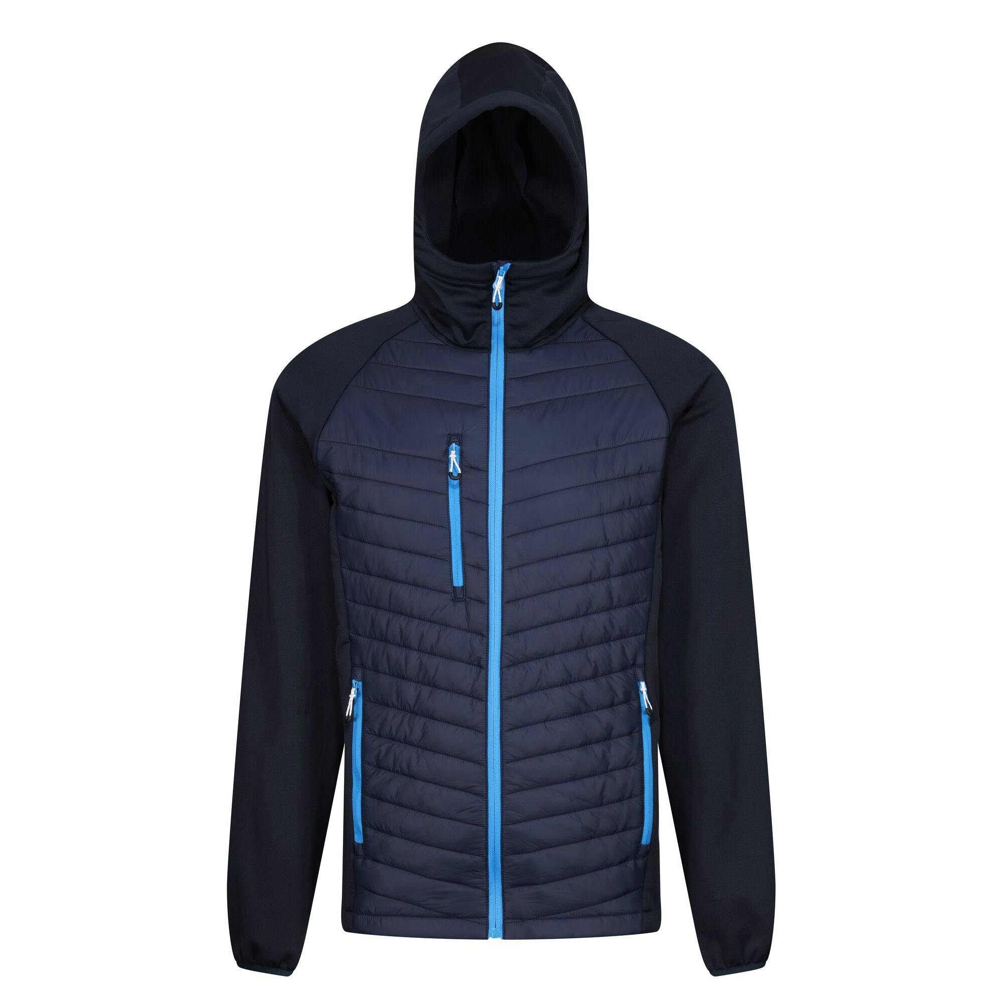 Regatta Men's Blue Navigate Quilted Hybrid Jacket - Navy/French - M - Navy/French - 100% Polyester