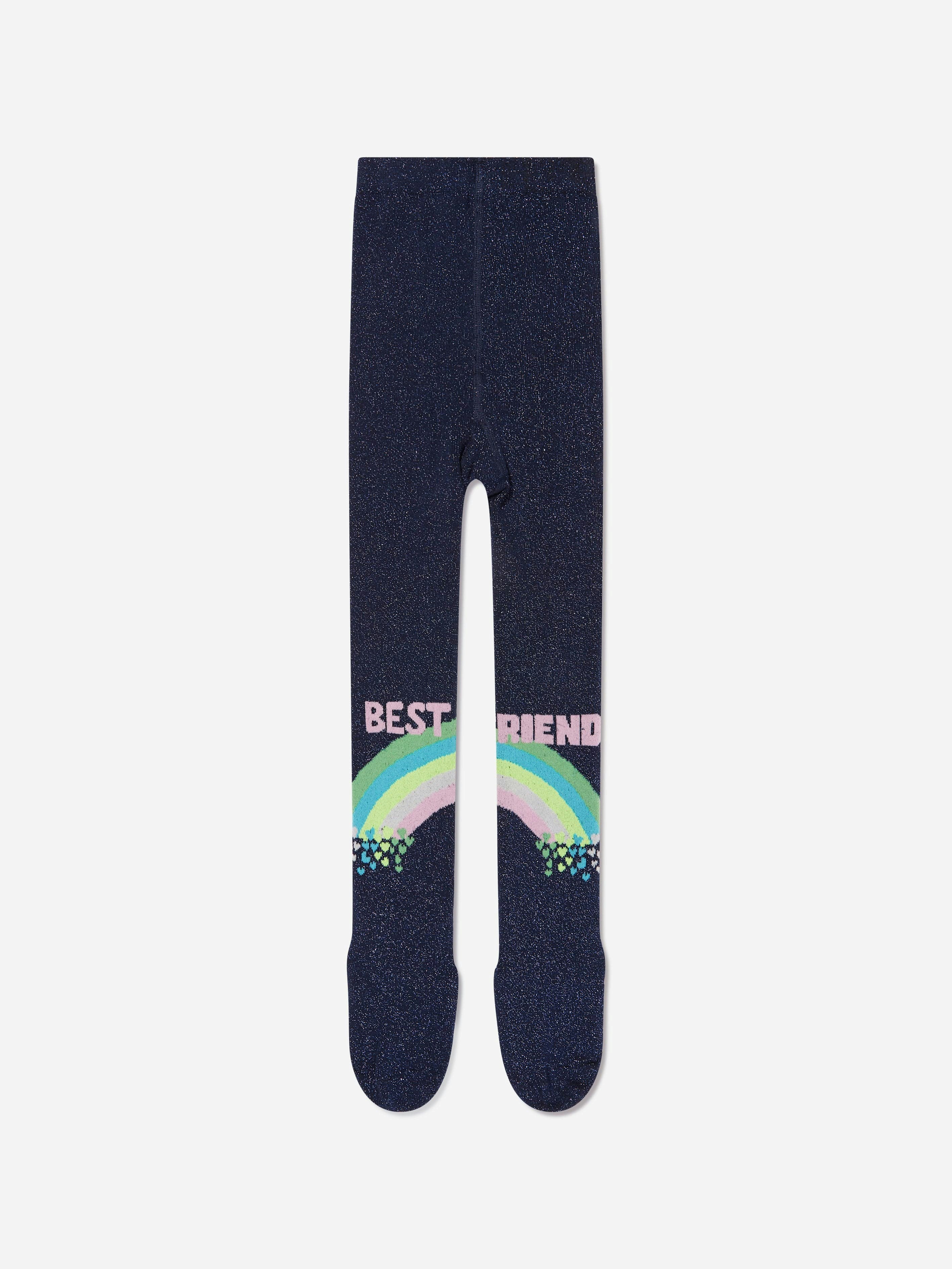 Billieblush Girls Blue Best Friend Tights In Navy - Eu 23 - 24
