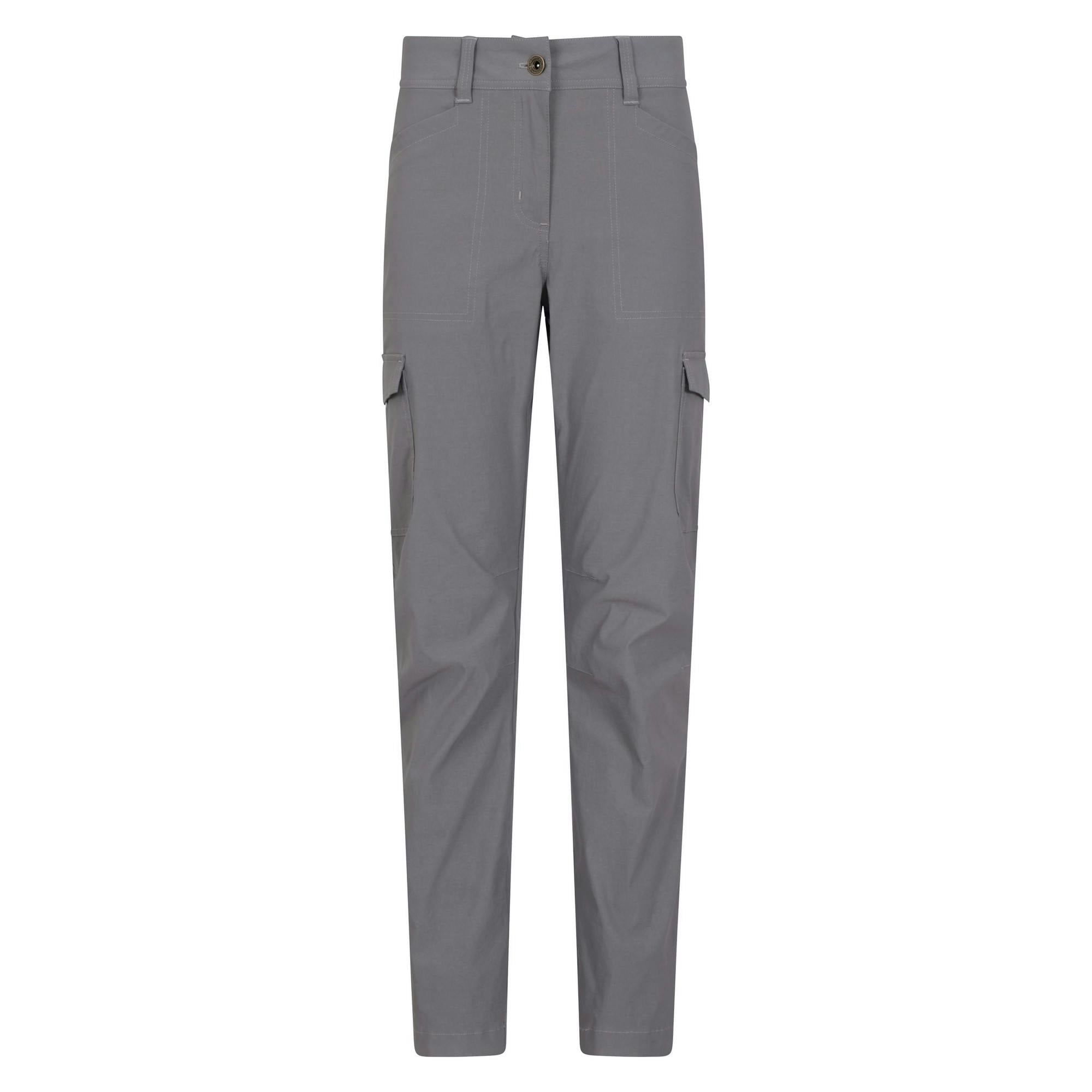 Mountain Warehouse Women's Grey Conniston Cargo Trousers - 14 Uk R - 95% Polyamide/5% Elastane