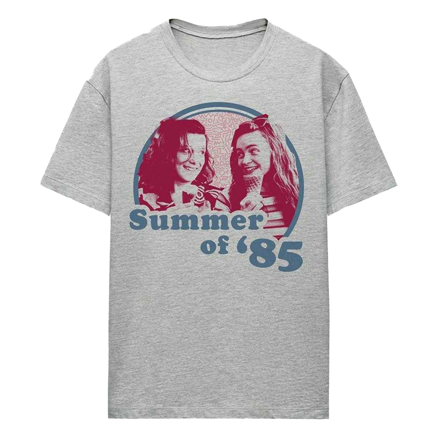 Stranger Things Women's Summer Of 85 Eleven & Max Heather T-Shirt - Athletic - Xxl - Athletic