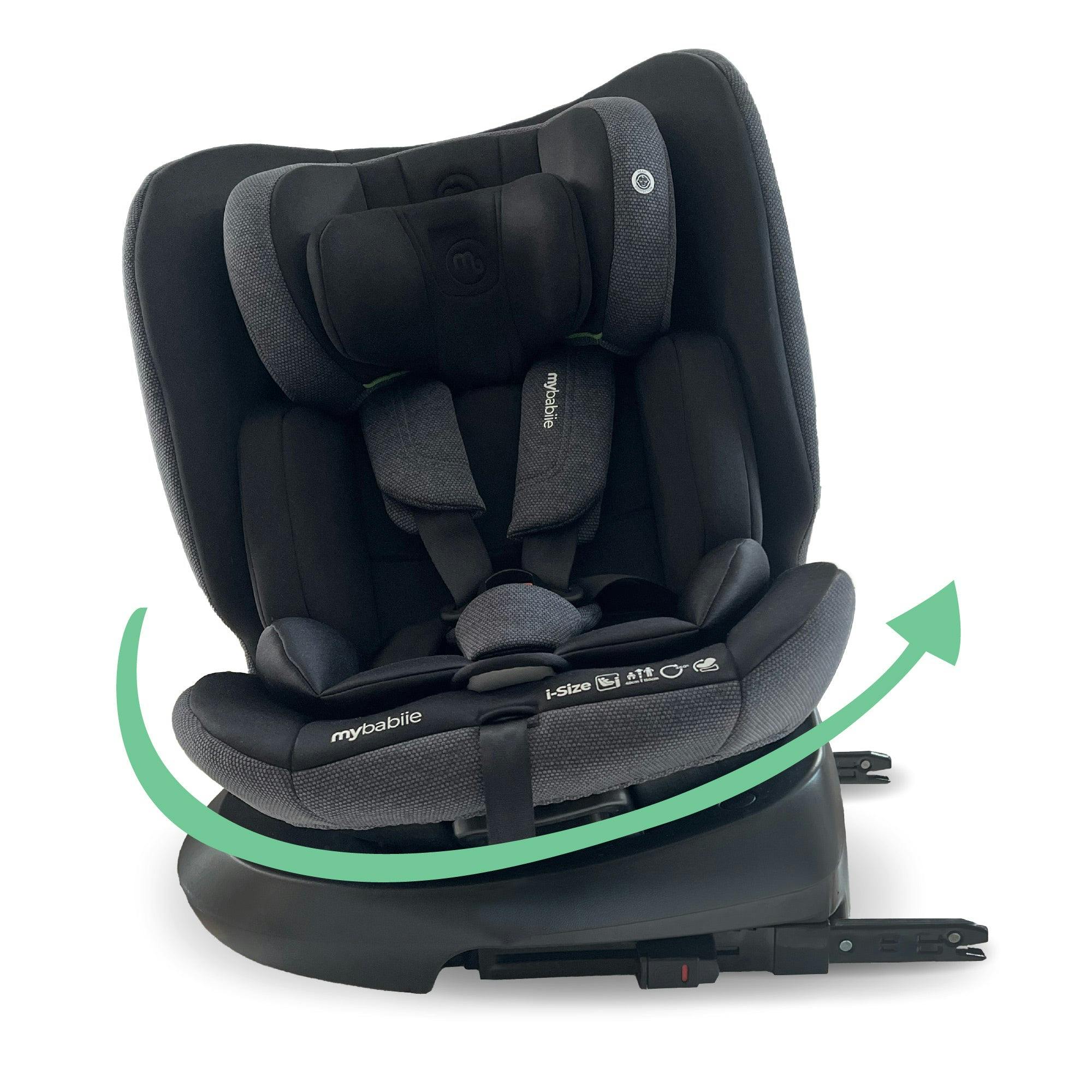 My Babiie Mbcs200 Spin R129 Car Seat With Top Tether - Black - Image 3