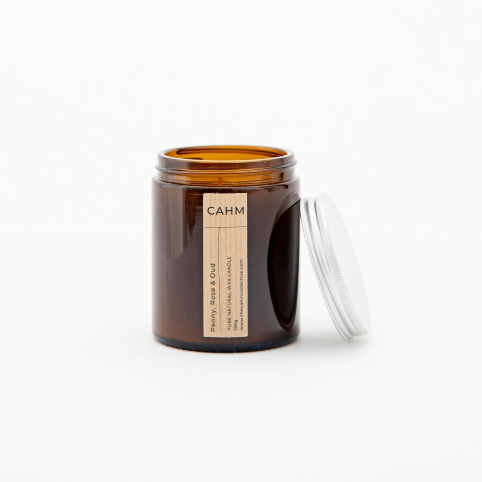 Cahm Amber Peony, Rose & Oud Candle - Jar
