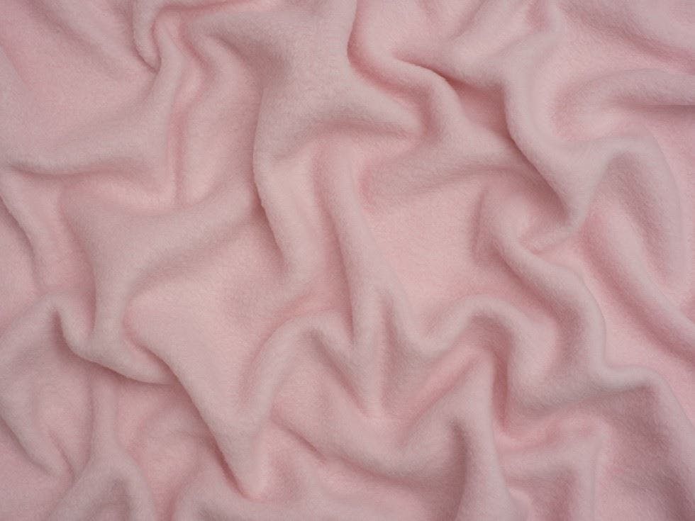Minerva Light/Pink Core Range Polar Fleece Fabric - Plain Design Dressmaking Fabric, 150 Cm / 60" Wide - Per Metre