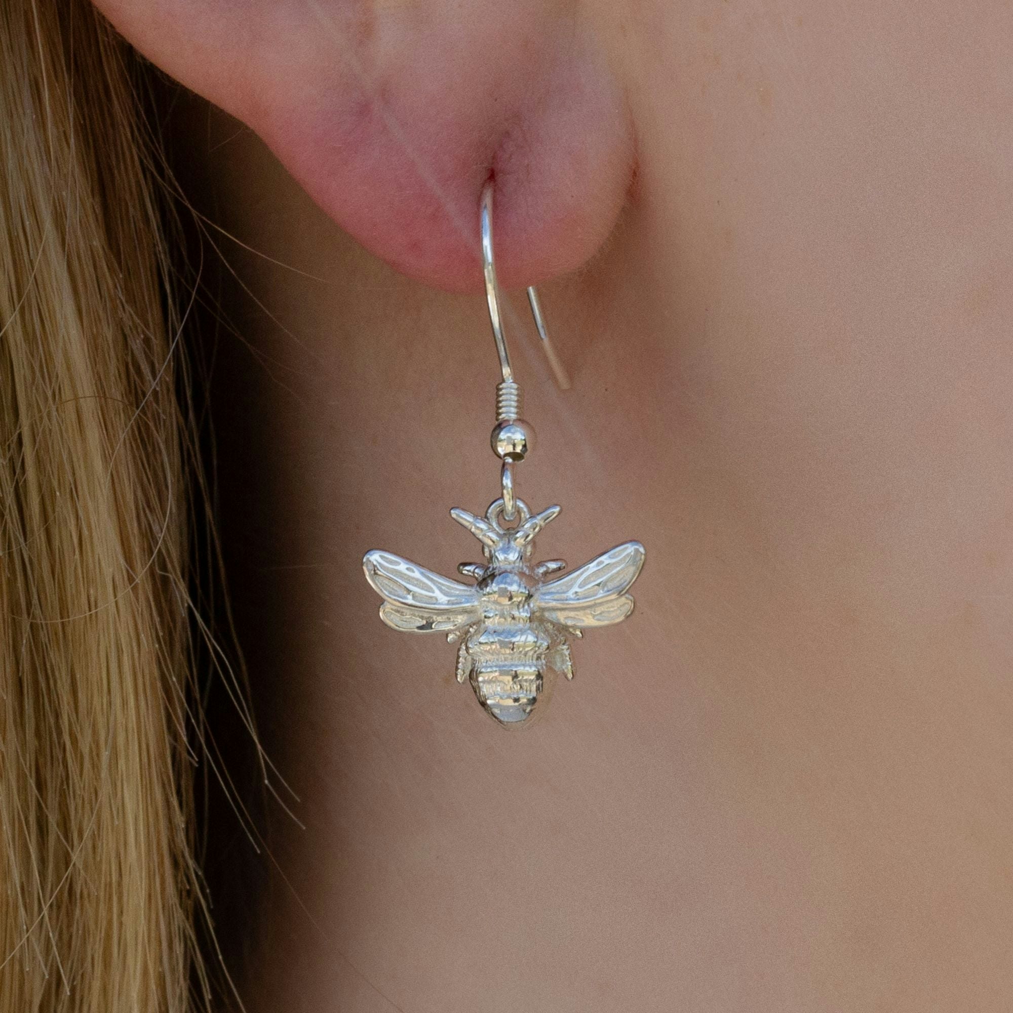 Mylee London Silver Bee Earrings - Yes - Hook