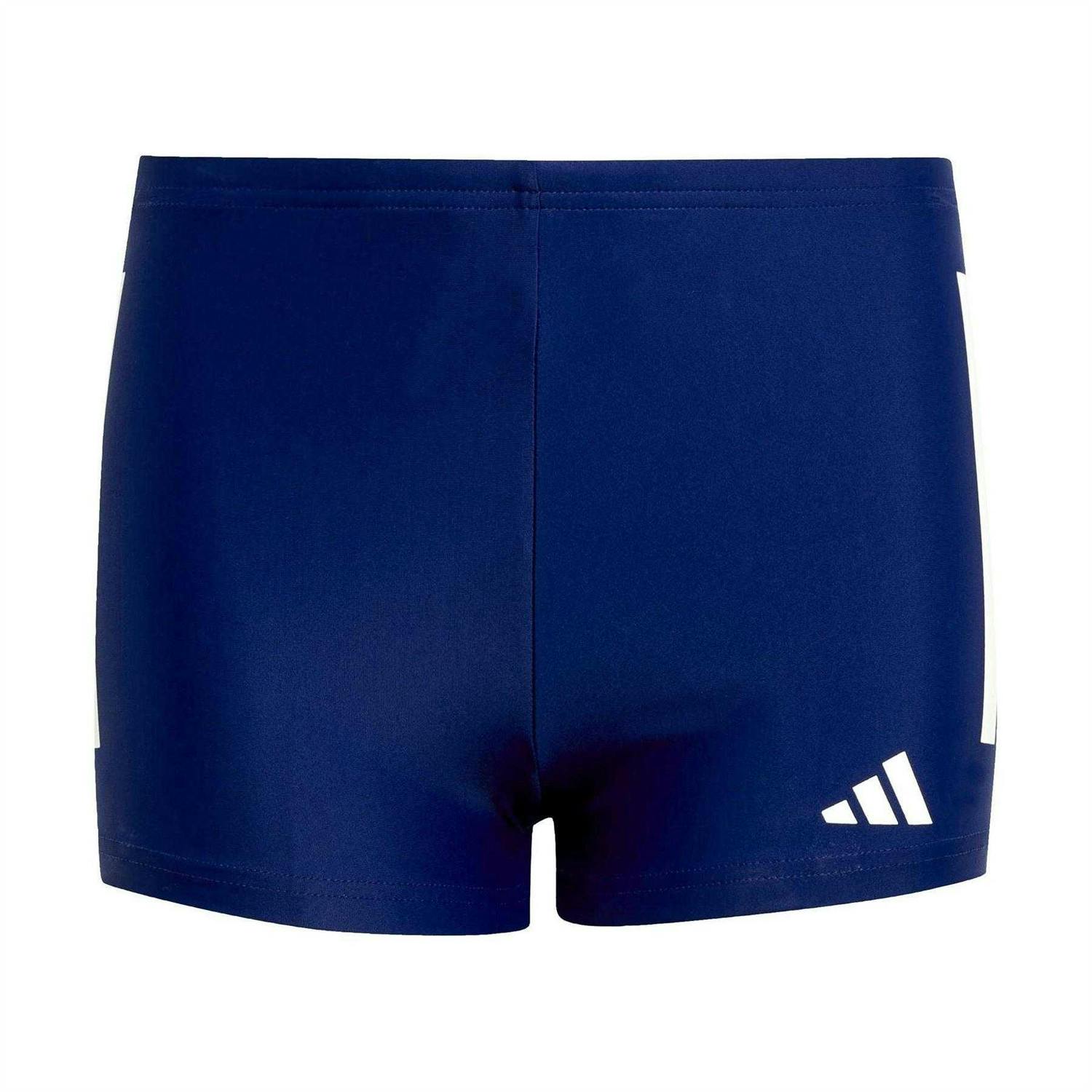 Adidas Dark/Blue Kids Classic 3 Stripes Regular Swim Shorts - 9-10 Years