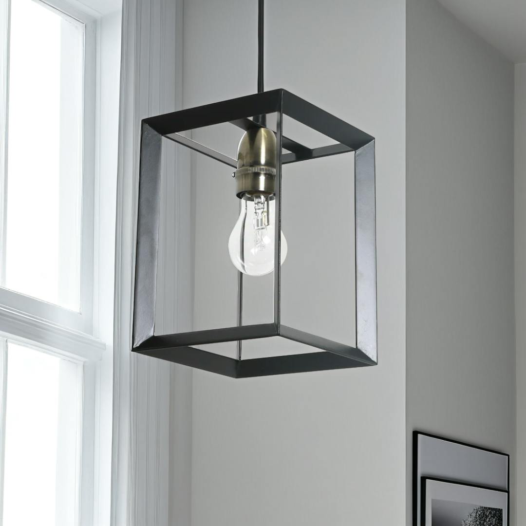 Rackhams Black Sully Matt Ceiling Pendant