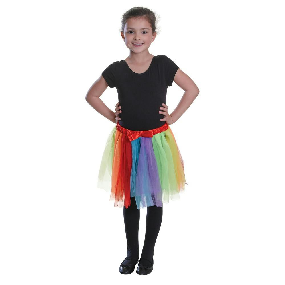 Bristol Novelty Girls Rainbow Tutu - Multicolour - One Size - Multicolour