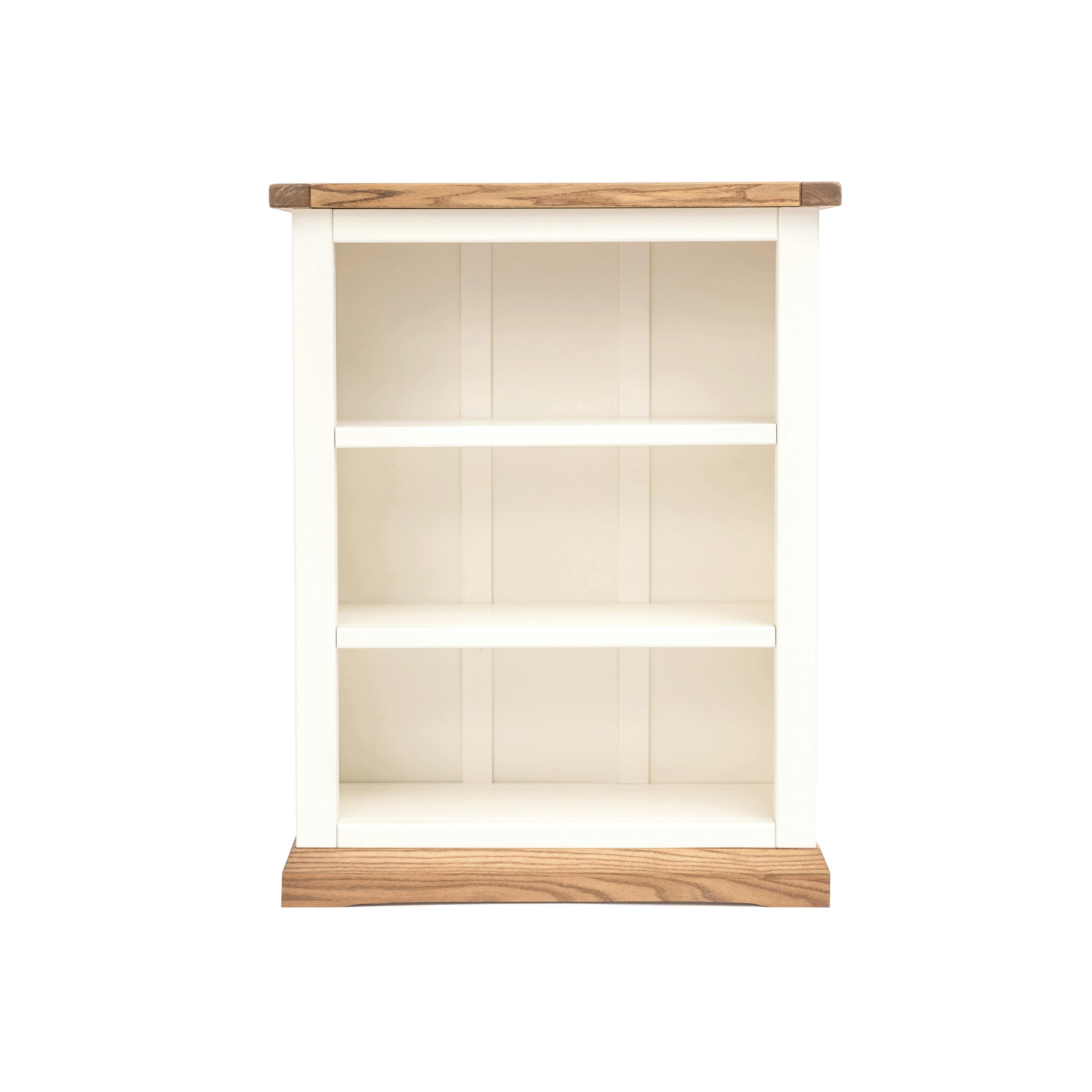 Cabinet Bits White Bookcase With Plinth 90X70x25cm - Off