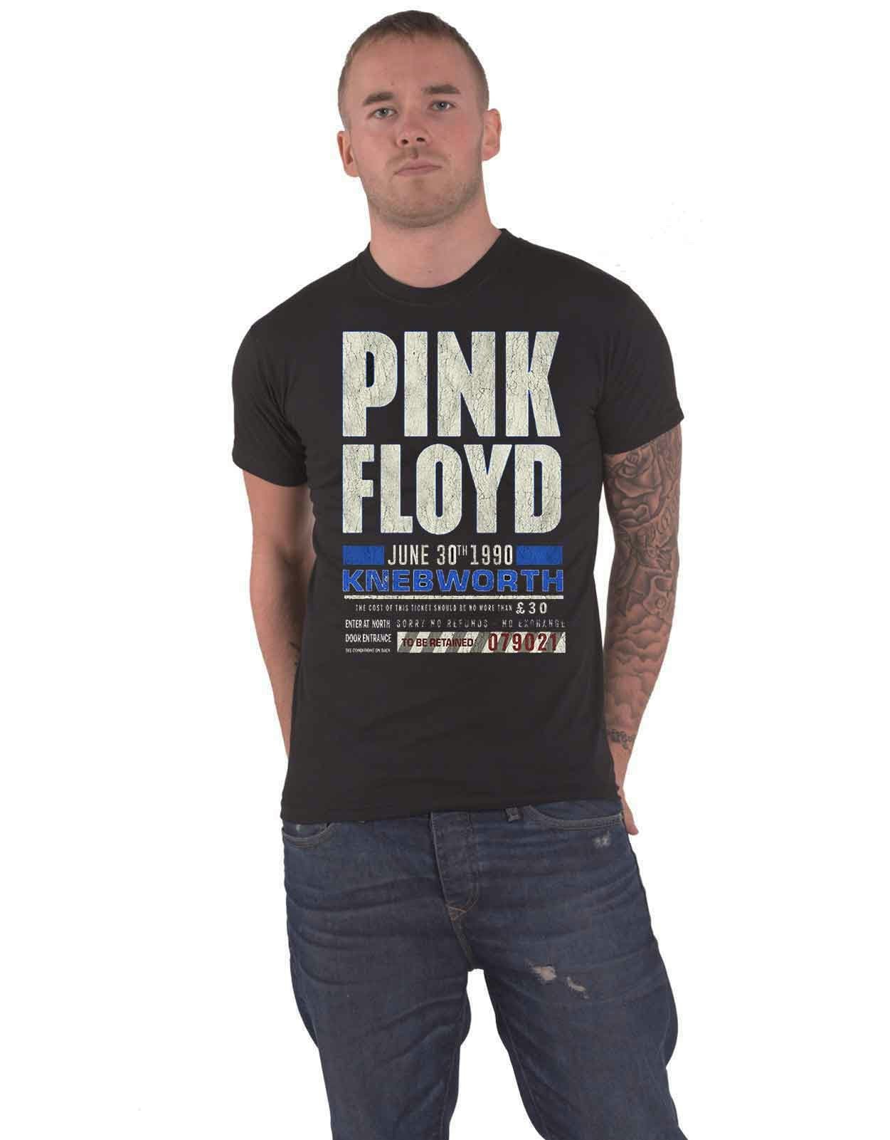 Paradiso Clothing Unisex Pink Floyd Knebworth 1990 Ticket T Shirt - L
