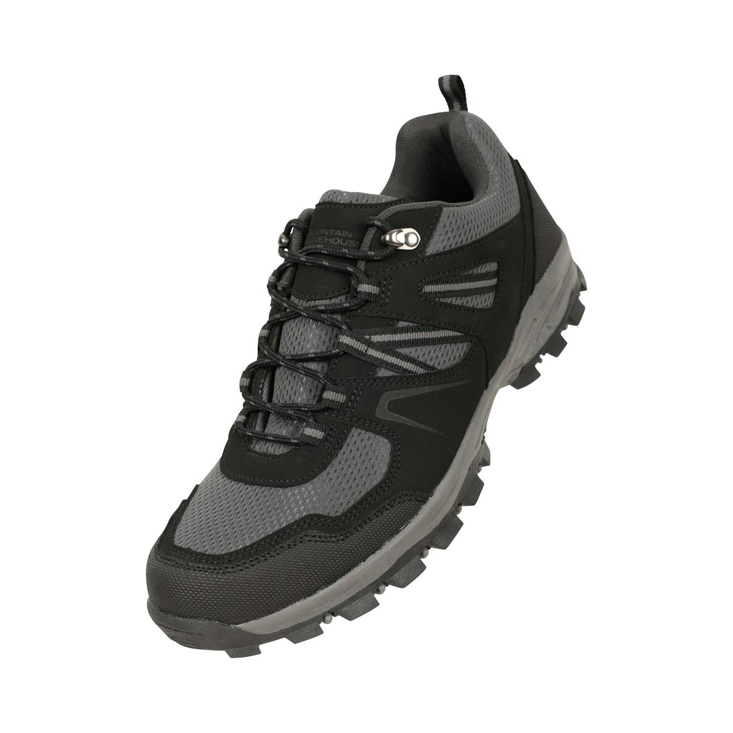 Mountain Warehouse Men's Black Mcleod Outdoor Wide Walking Shoes - 11 Uk