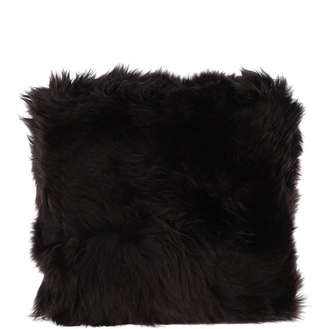 Rackhams Sheepskin Cushion - One Size - Chocolate - Sheepskin