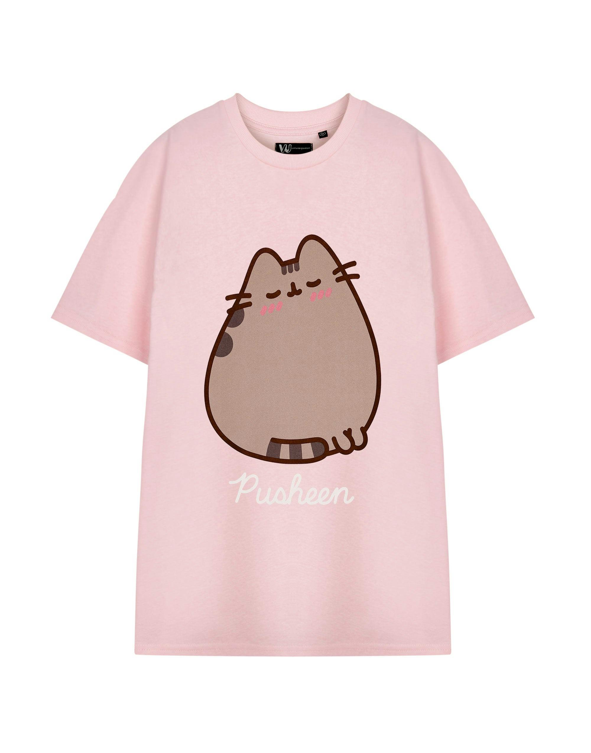 Vanilla Underground Women's Pink Pusheen Blush Short Sleeved T-Shirt - XX-Large