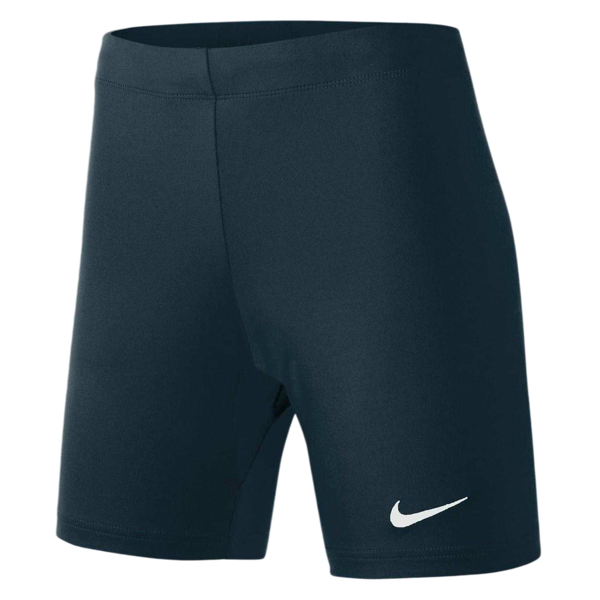 Nike Women's Black Compression Shorts - Obsidian - 10 Uk - Obsidian - 90% Polyester/10% Spandex