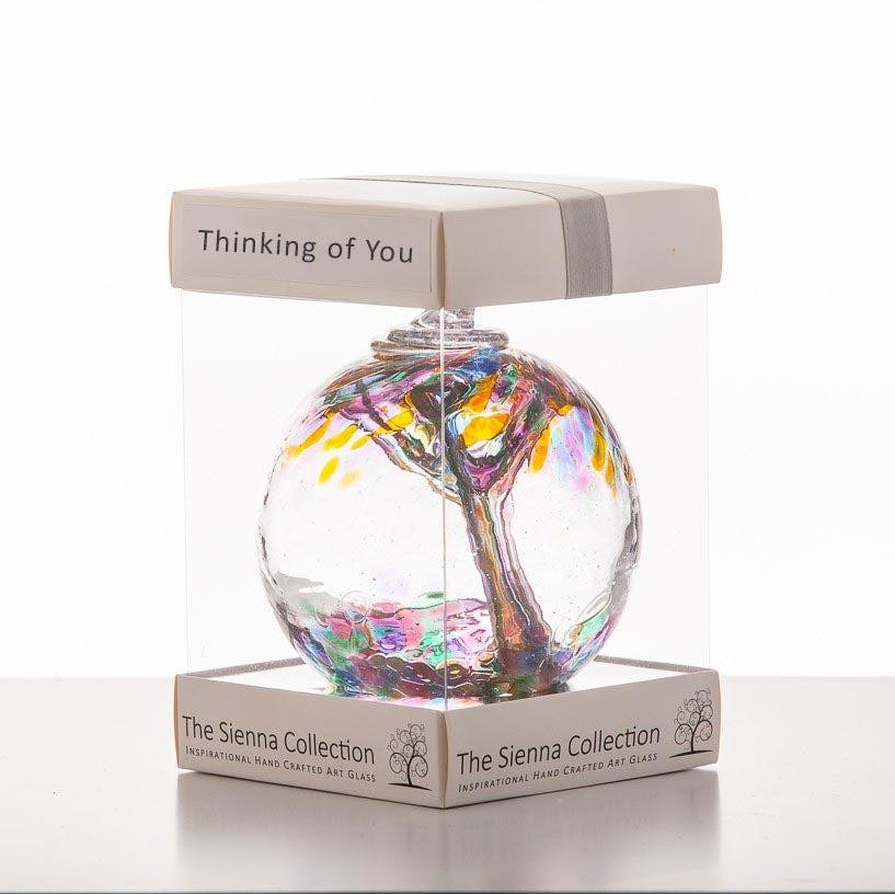 Rackhams Turquoise 10Cm Spirit Ball - Thinking Of You - Multicoloured