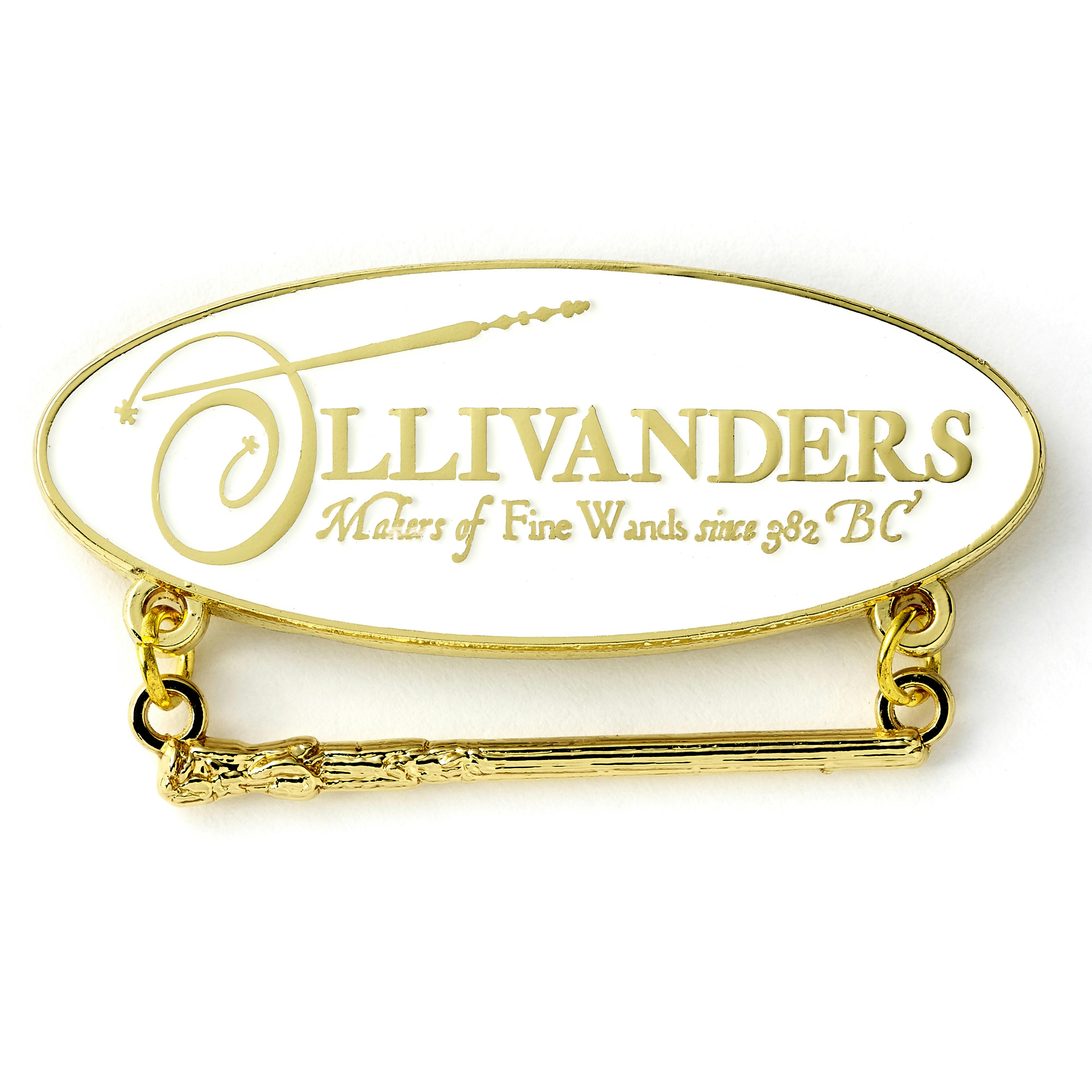 The Carat Shop Harry Potter Diagon Alley Christmas Card With Olivanders Sign Pin Badge (Pack Of 6)
