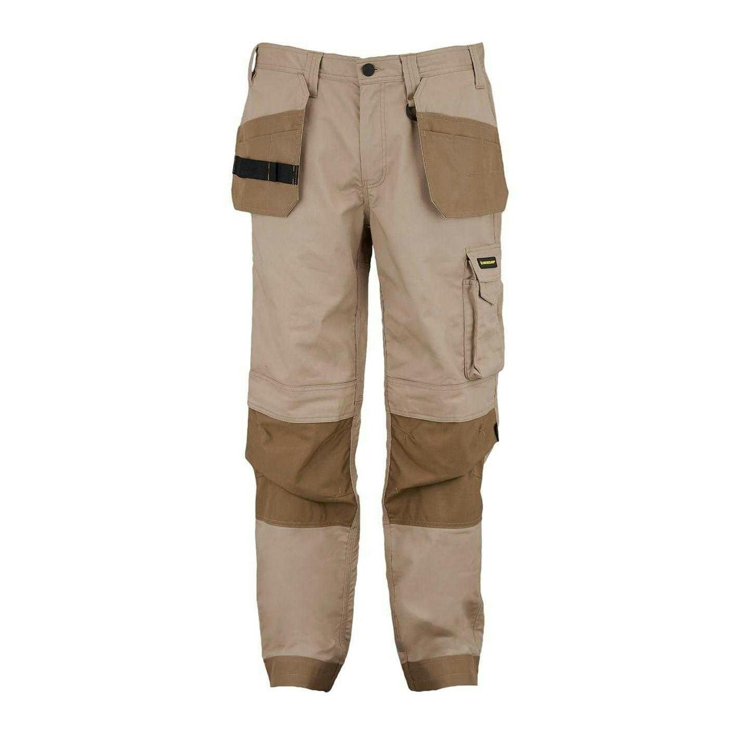 Dunlop Men's Beige Work Trousers - Xxl