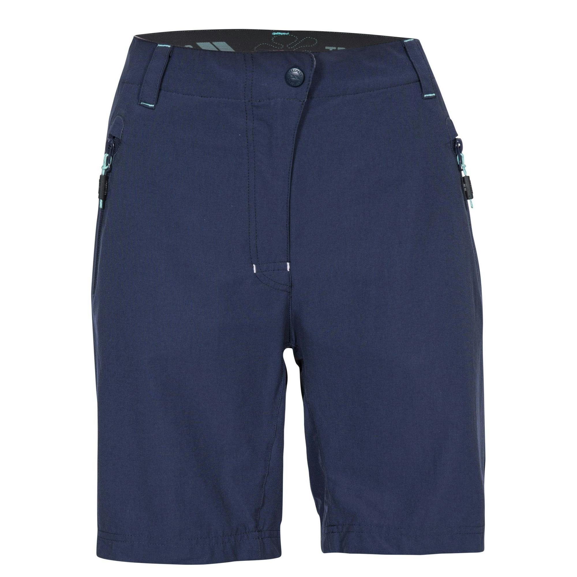 Trespass Women's Brooksy Hiking Shorts in Navy | Size: Medium - Image 3