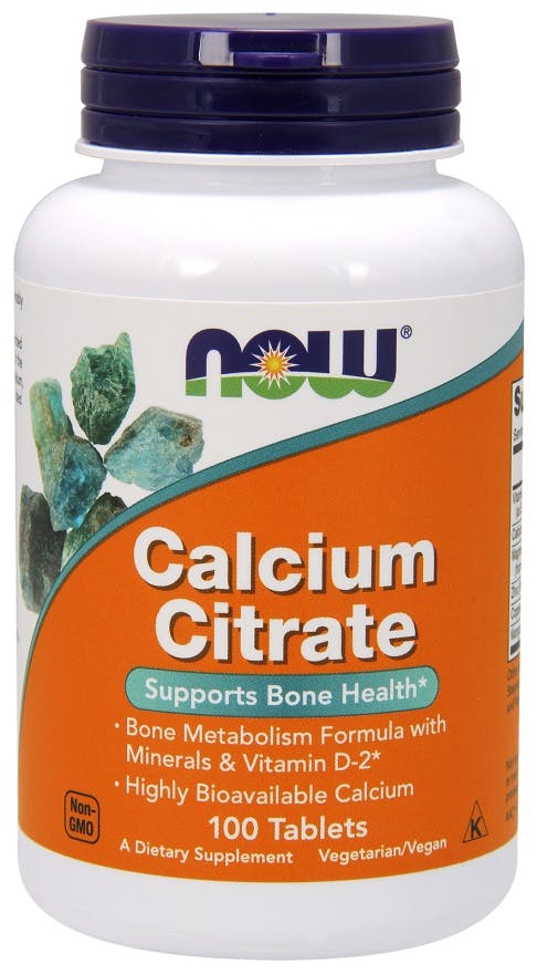 Now Foods Calcium Citrate With Minerals & Vitamin D-2, 100 Tablets - Image 6