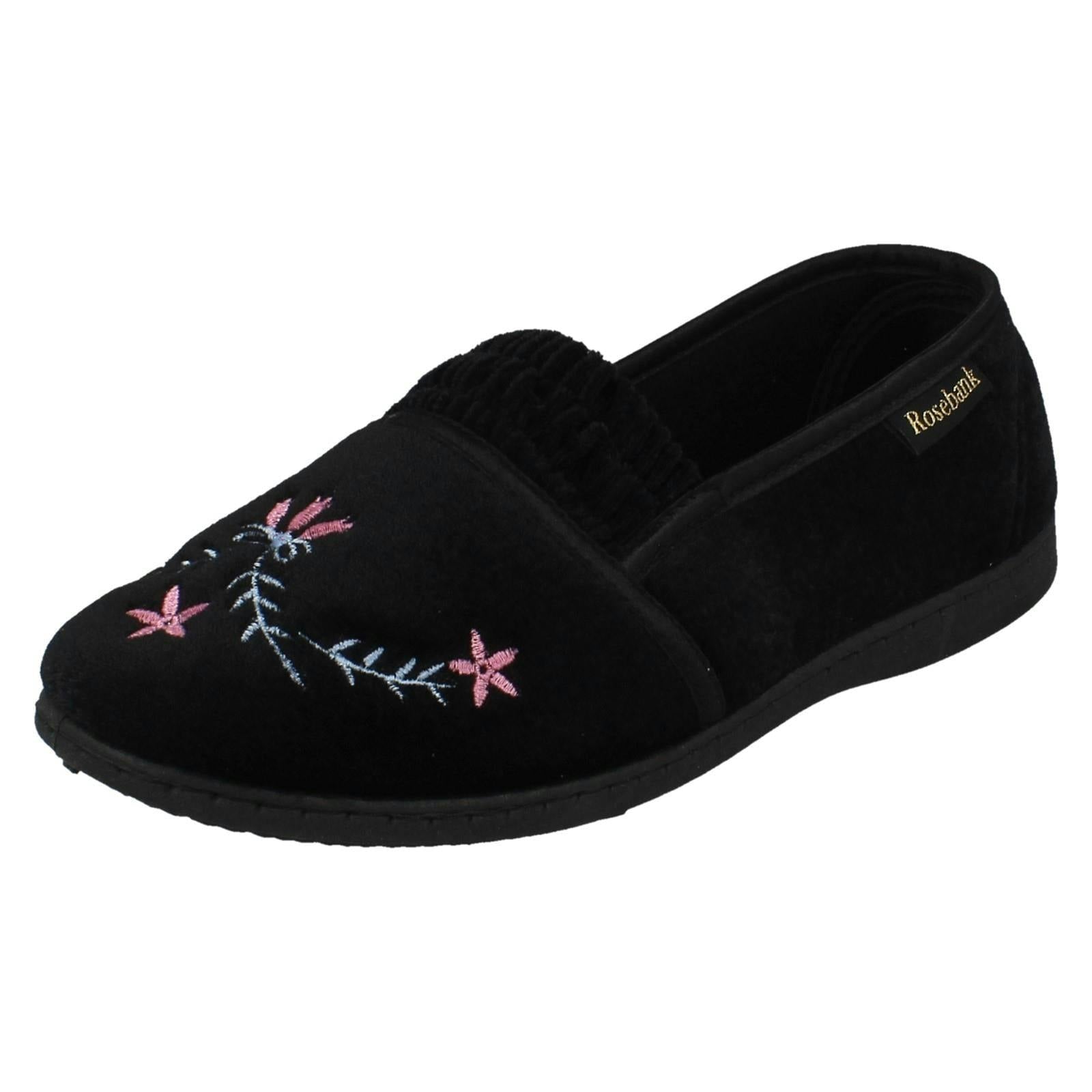 Rosebank Women's Black Casual Slippers Haley - Uk 7