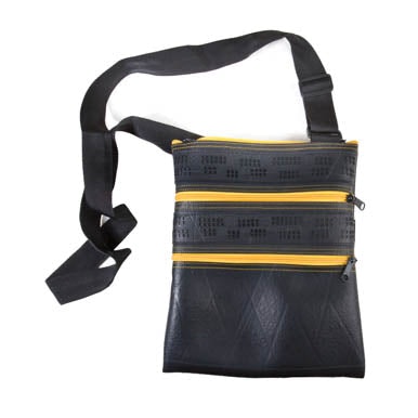 Paguro Yellow Maggie Special Recycled Rubber Vegan Handbag