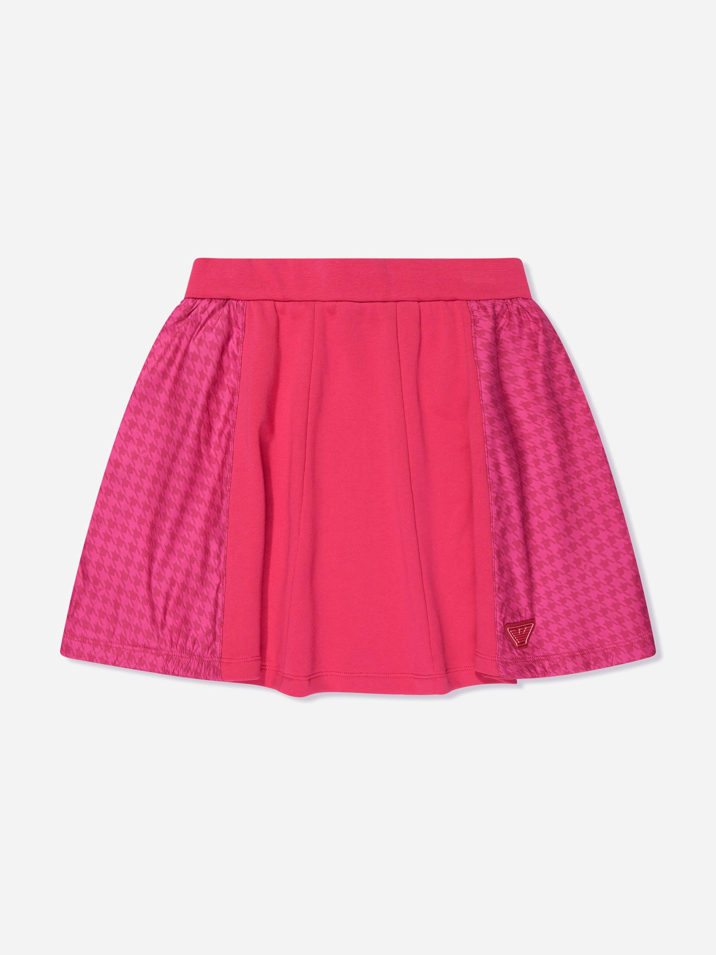 Emporio Armani Girls Pink Flared Skirt In - 12 Yrs