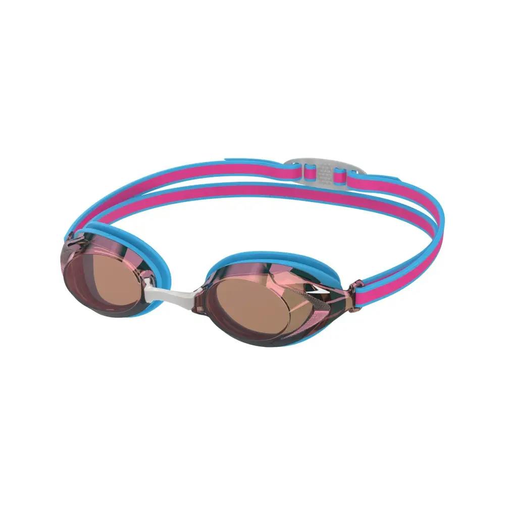 Speedo Blue Vanquisher 3.0 Mirrored Junior Swim Goggle - Picton /Vermillion