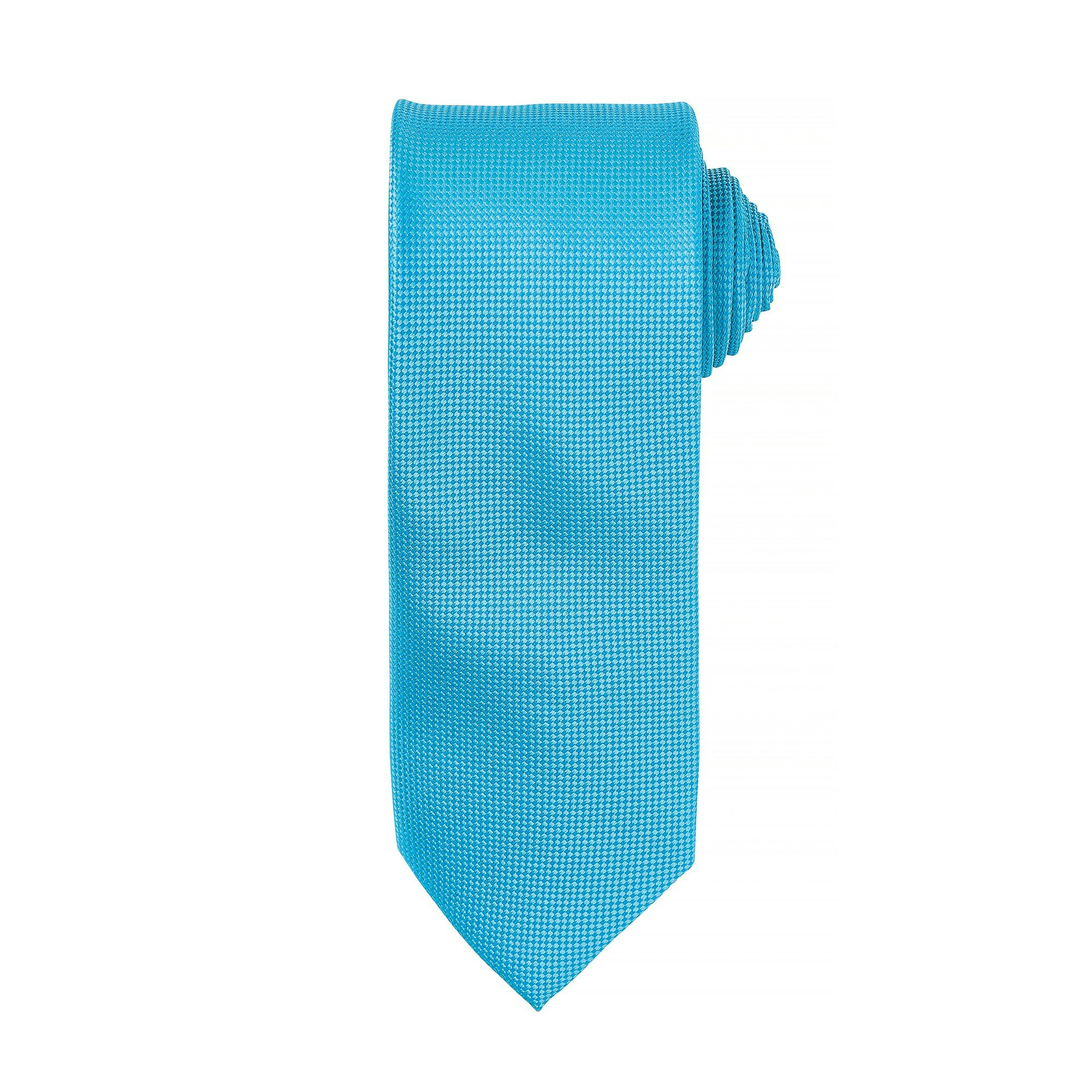 Premier Mens Micro Waffle Formal Work Tie (Turquoise) - One Size - Image 3