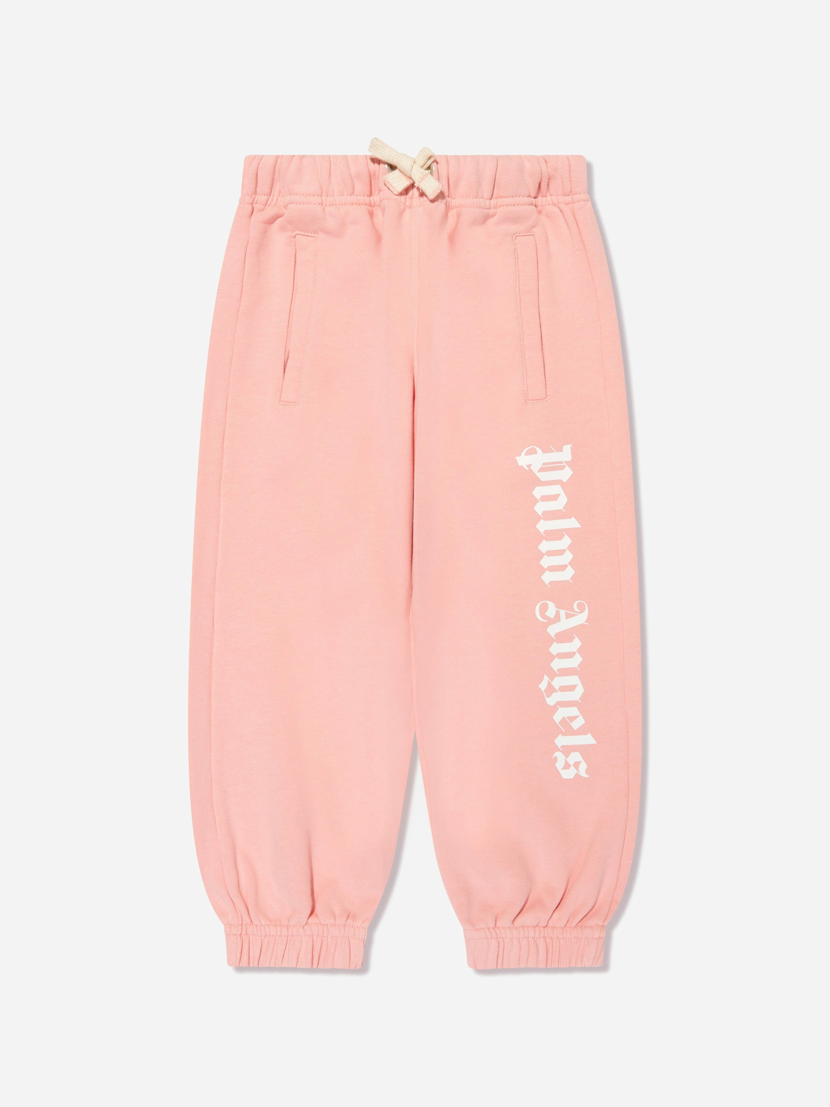 Palm Angels Girls Pink Classic Overlogo Joggers In - 8 Yrs